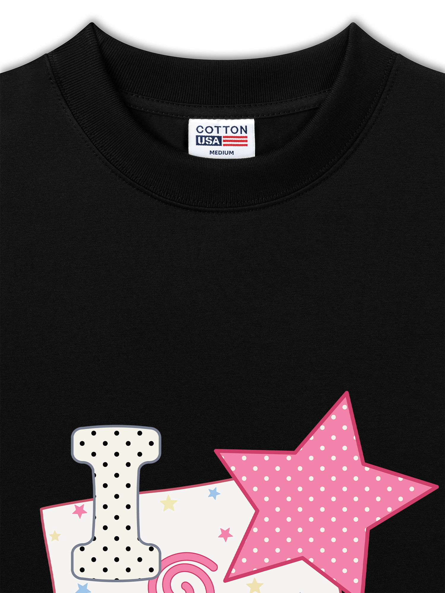 Áo Thun Relaxed Fit Dotty Mood Pink Star Candy