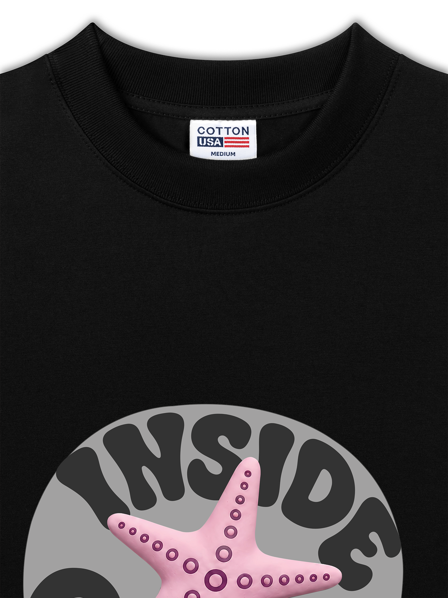 Áo Thun Relaxed Fit Inside Ocean Pink StarFish