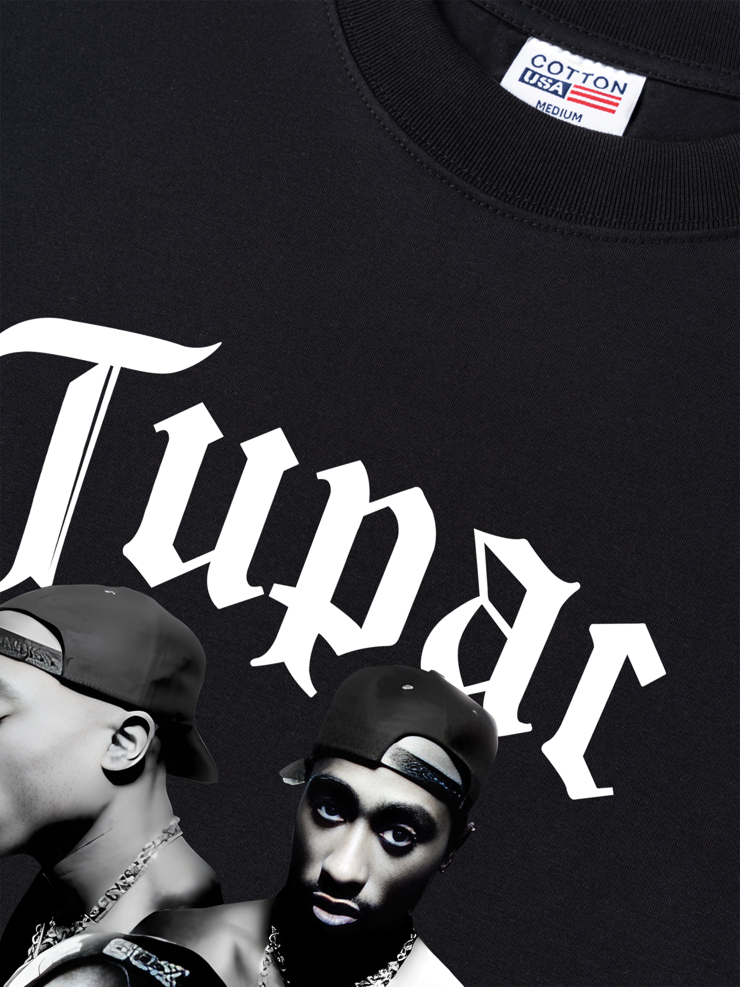 Áo Thun Relaxed Fit Rapper Tuppac All Eyes OIn Me