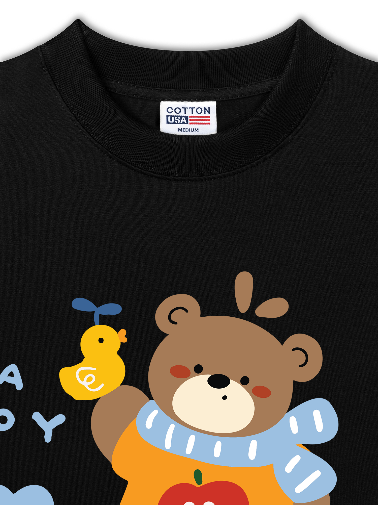 Áo Thun Relaxed Fit Bear Town Happy Bear