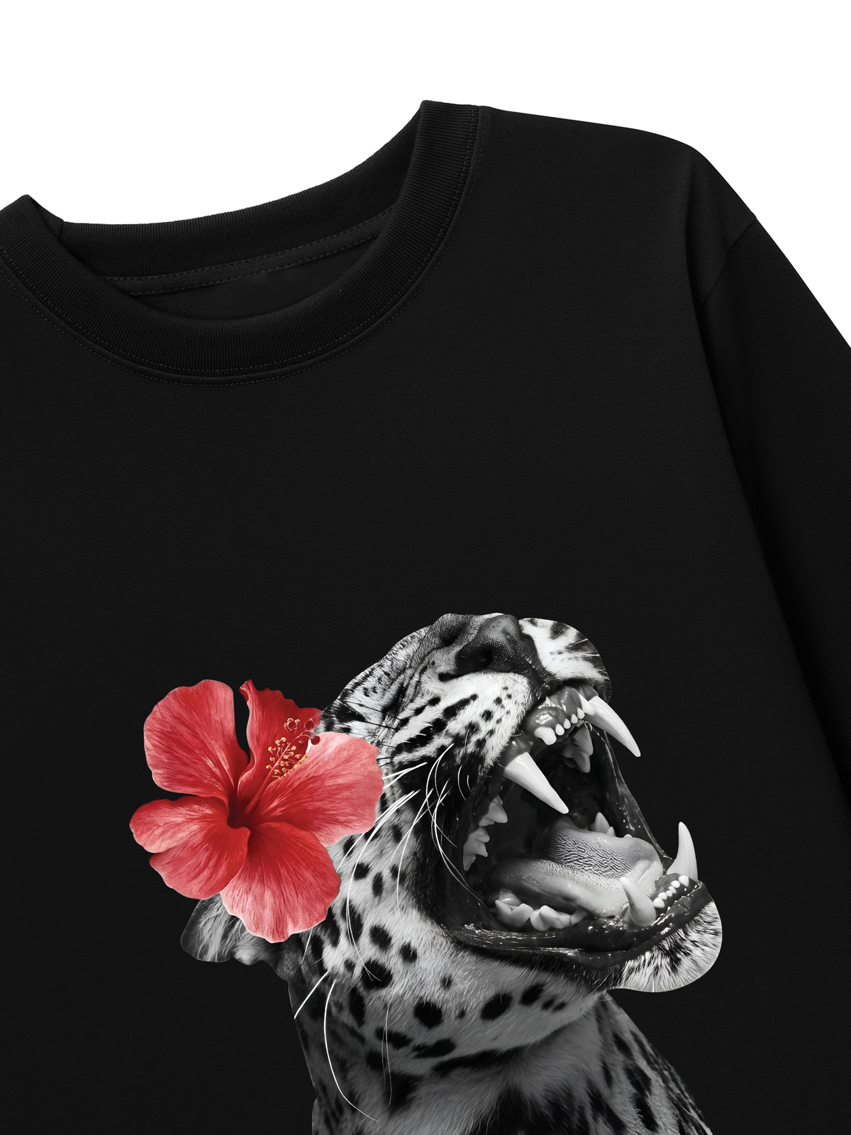 Áo Thun Dài Tay Urban Leopard Roar Flower