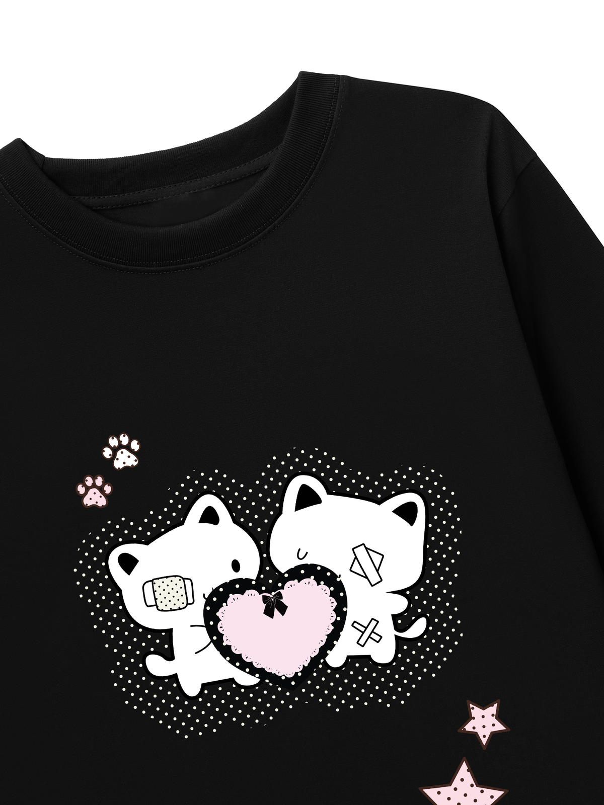 Áo Thun Dài Tay Dotty Mood Starlight Kitty Care