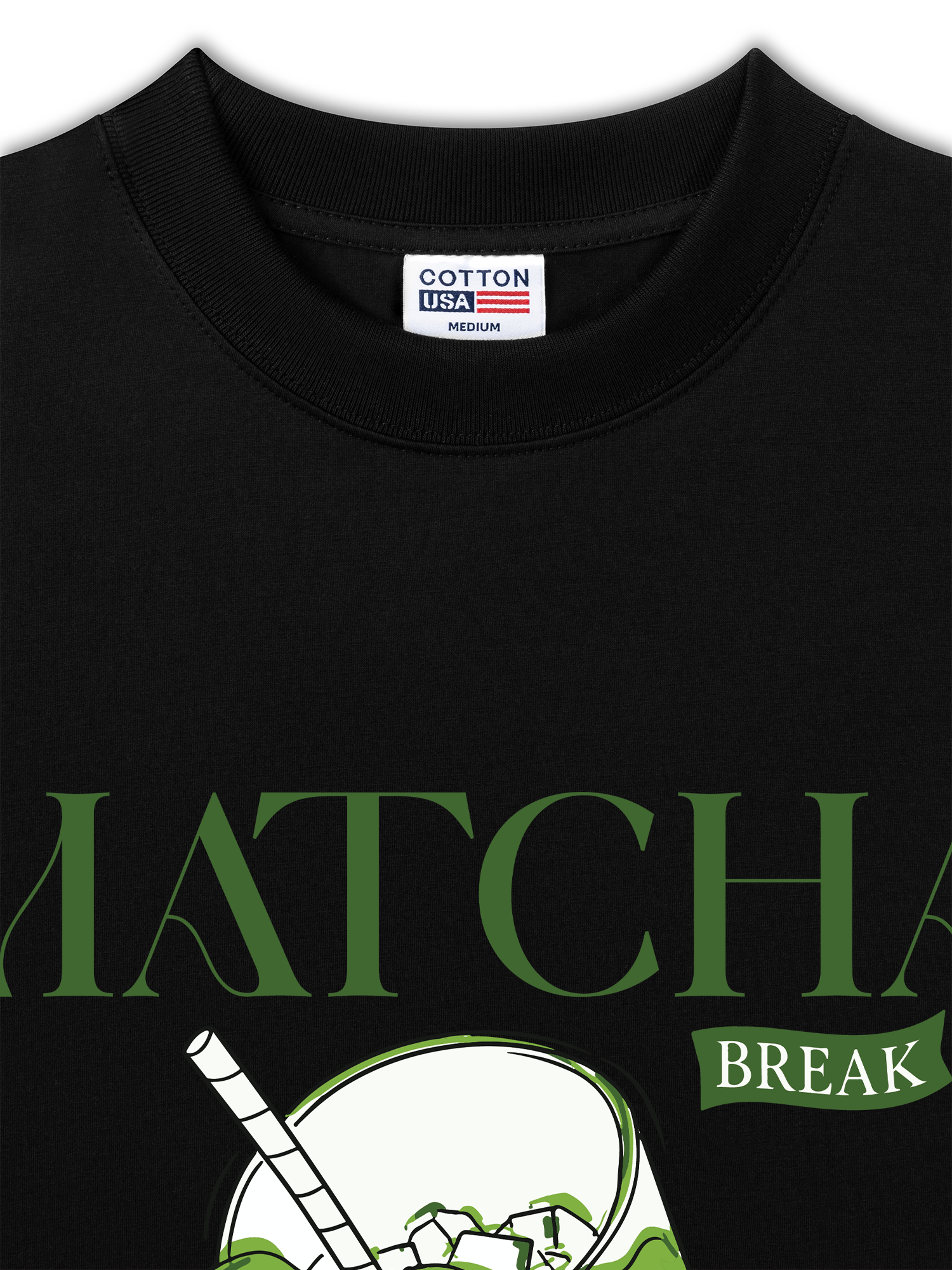 Áo Thun Relaxed Fit Daily Cup Matcha Đá Xay