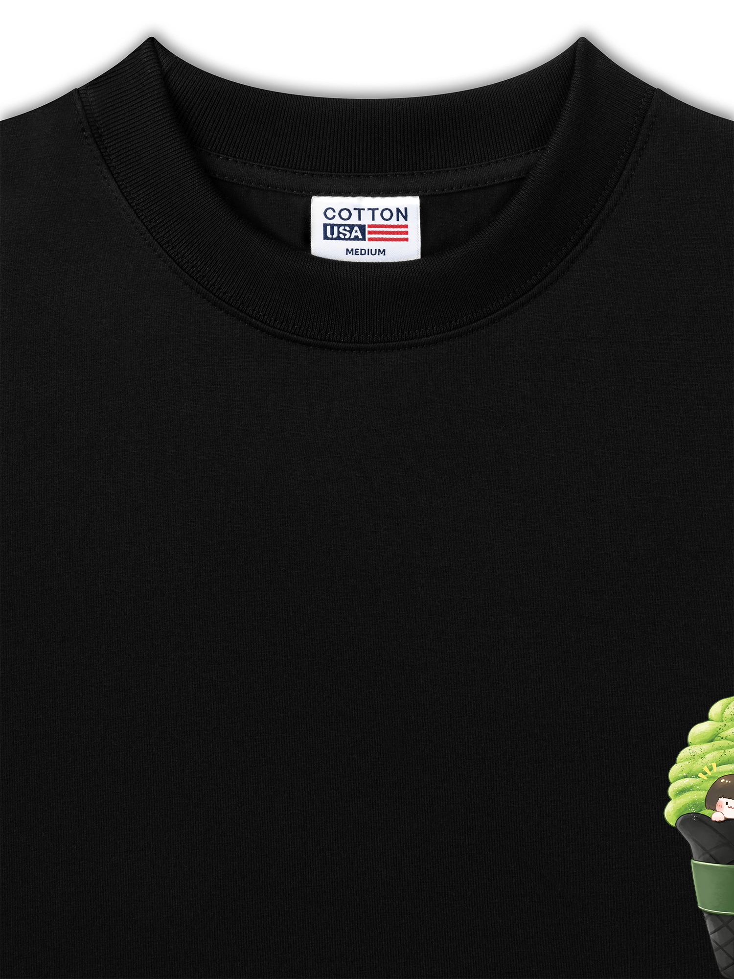 Áo Thun Relaxed Fit Daily Cup Matcha Cream