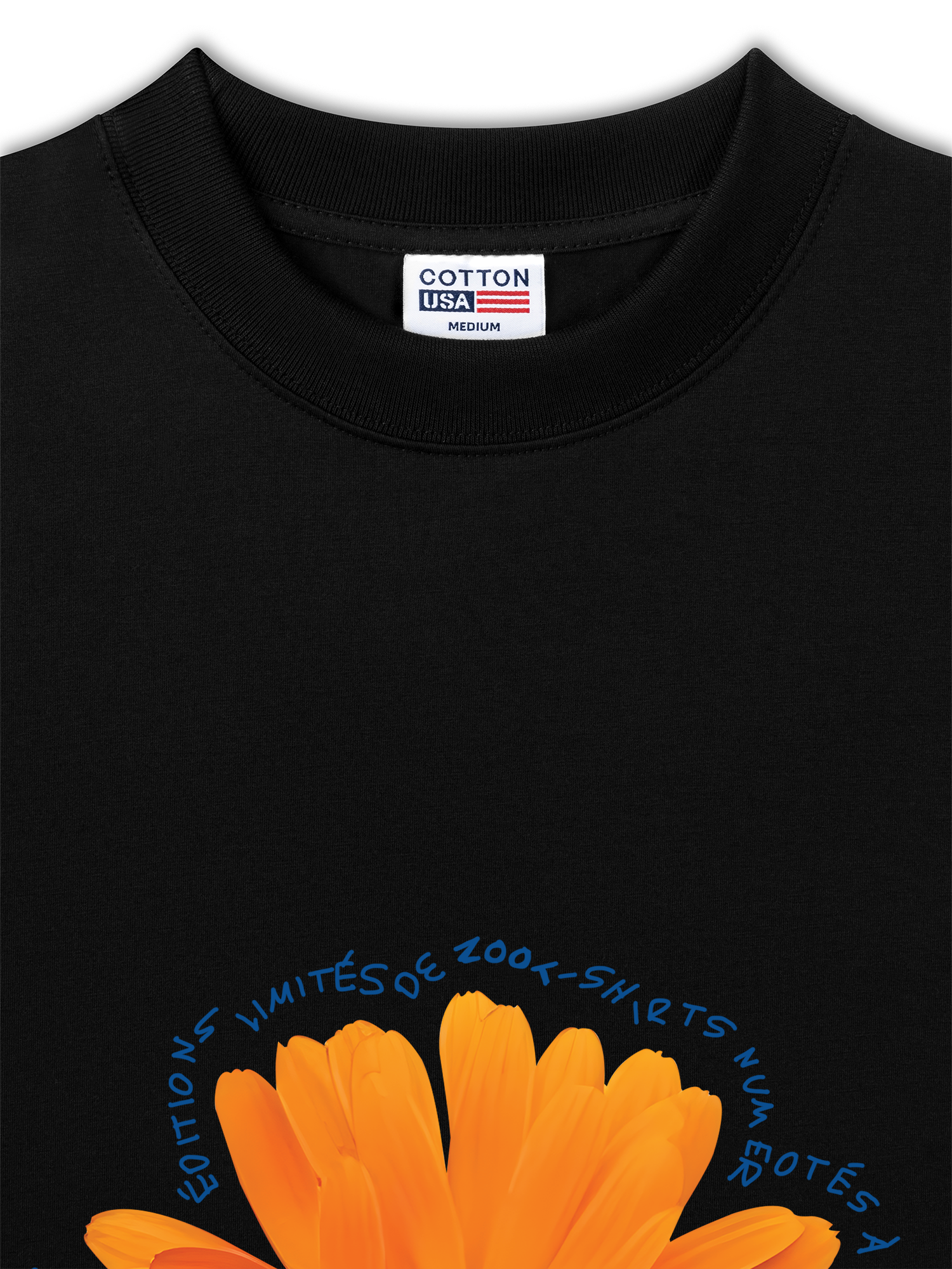 Áo Thun Relaxed Fit Floral Orange Flower