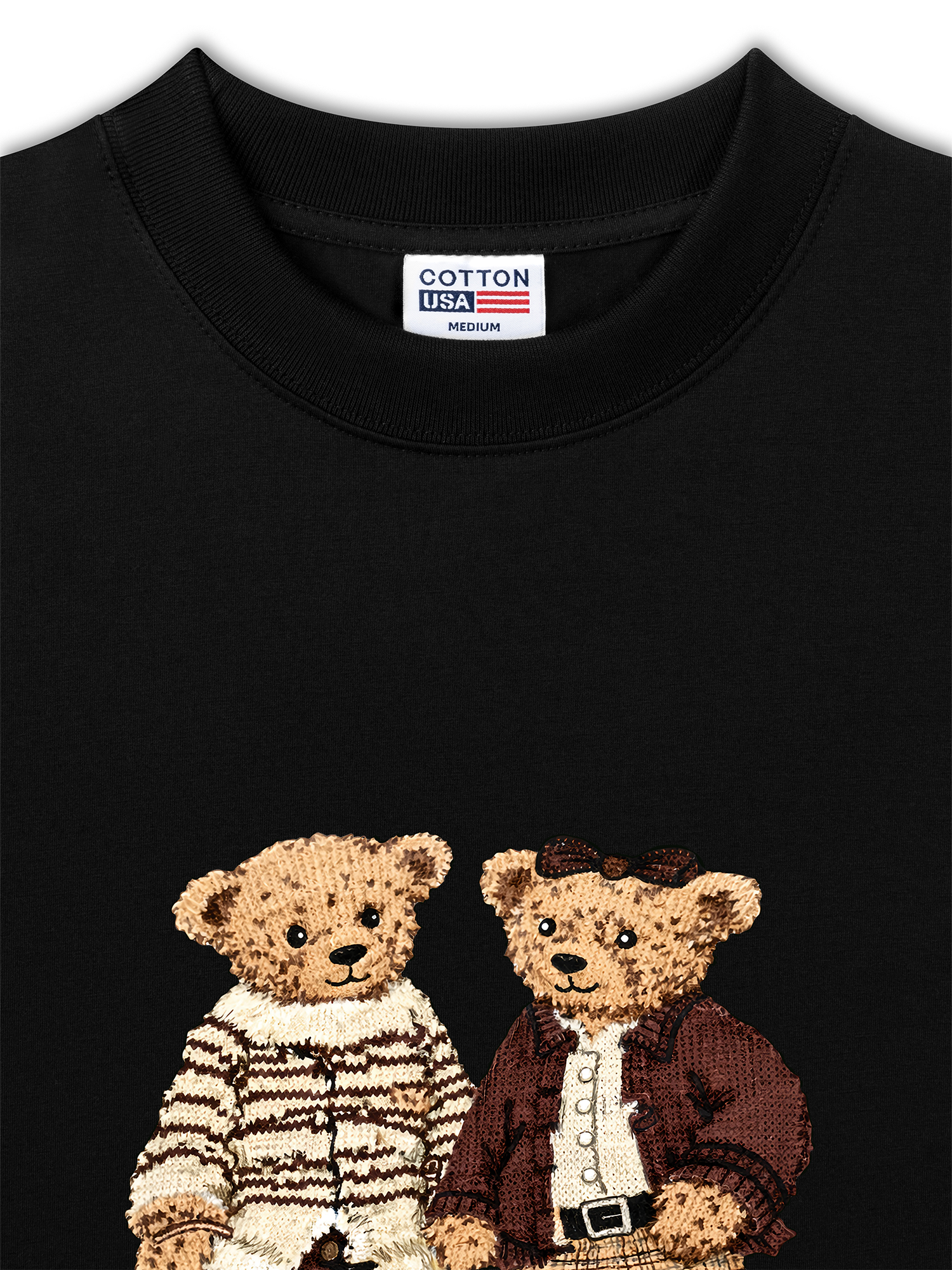 Áo Thun Relaxed Fit Couple Bear