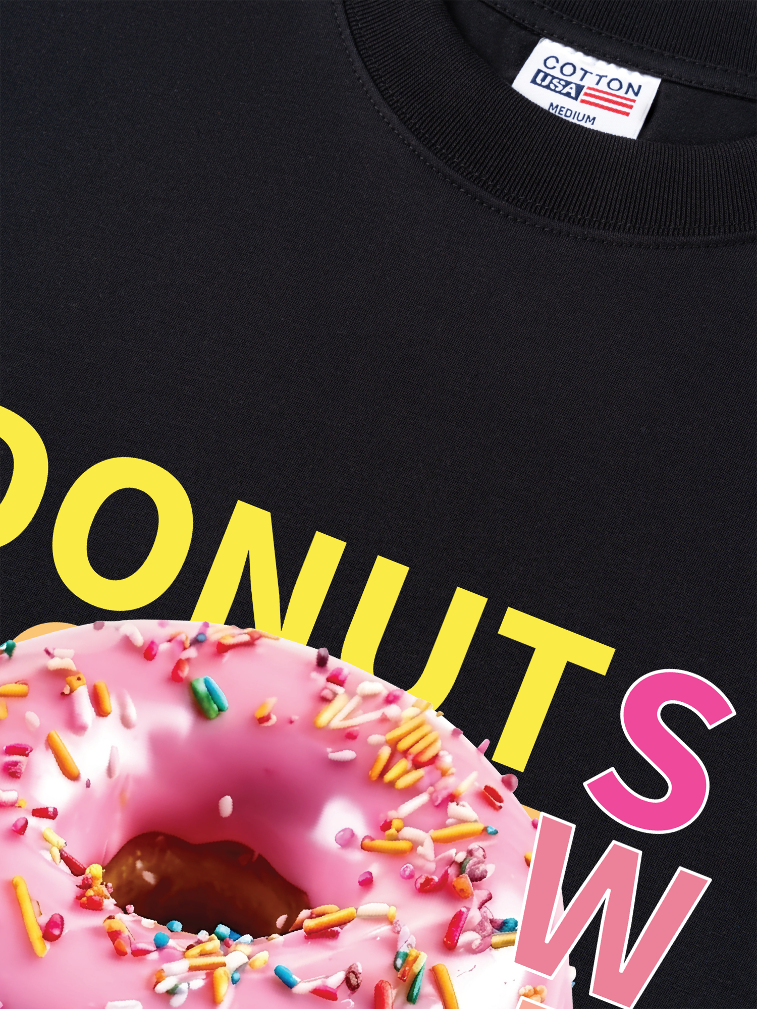 Áo Thun Relaxed Fit Yummy Mood Sweet Donut