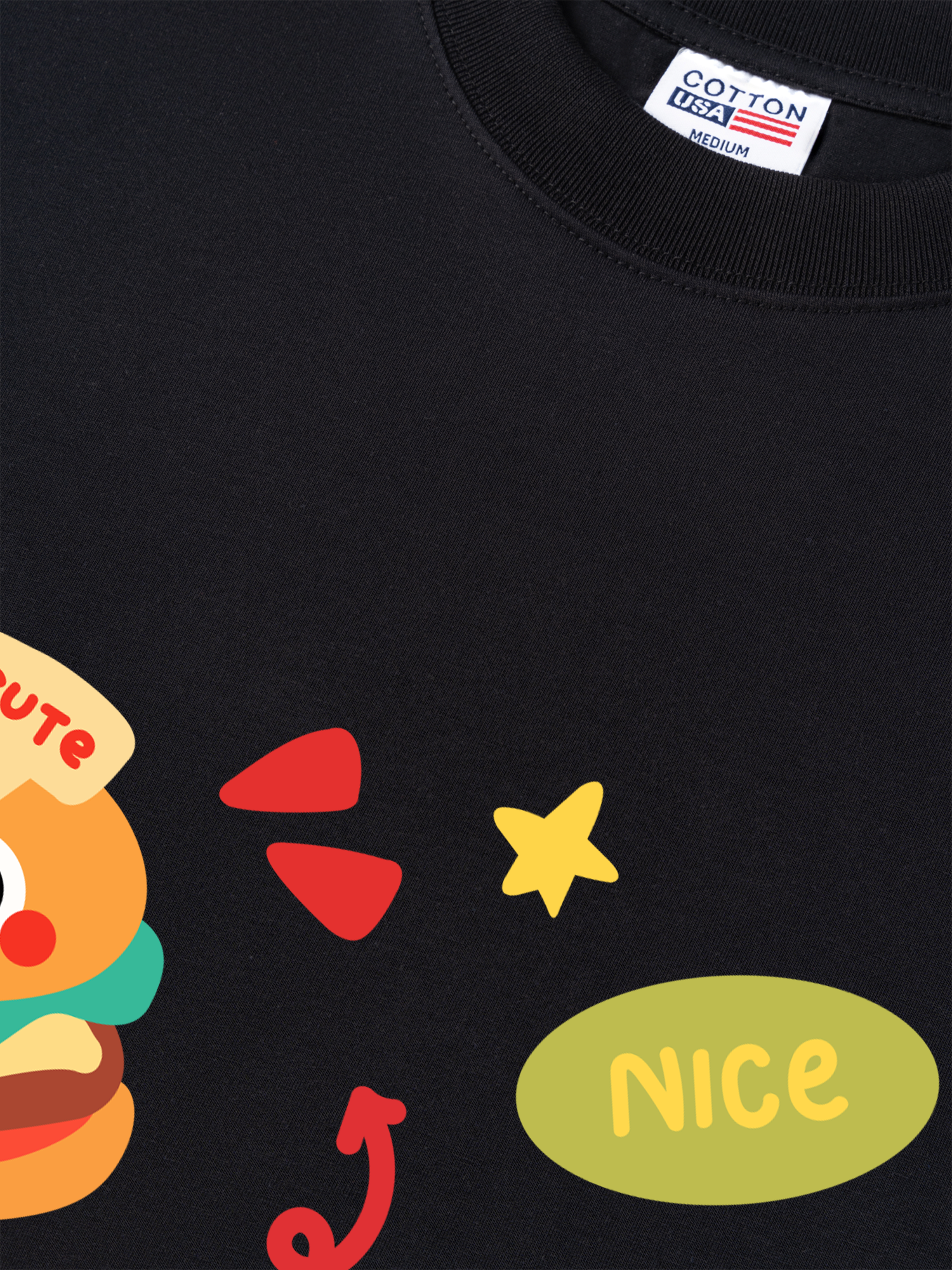 Áo Thun Relaxed Fit Yummy Mood Triple Cute