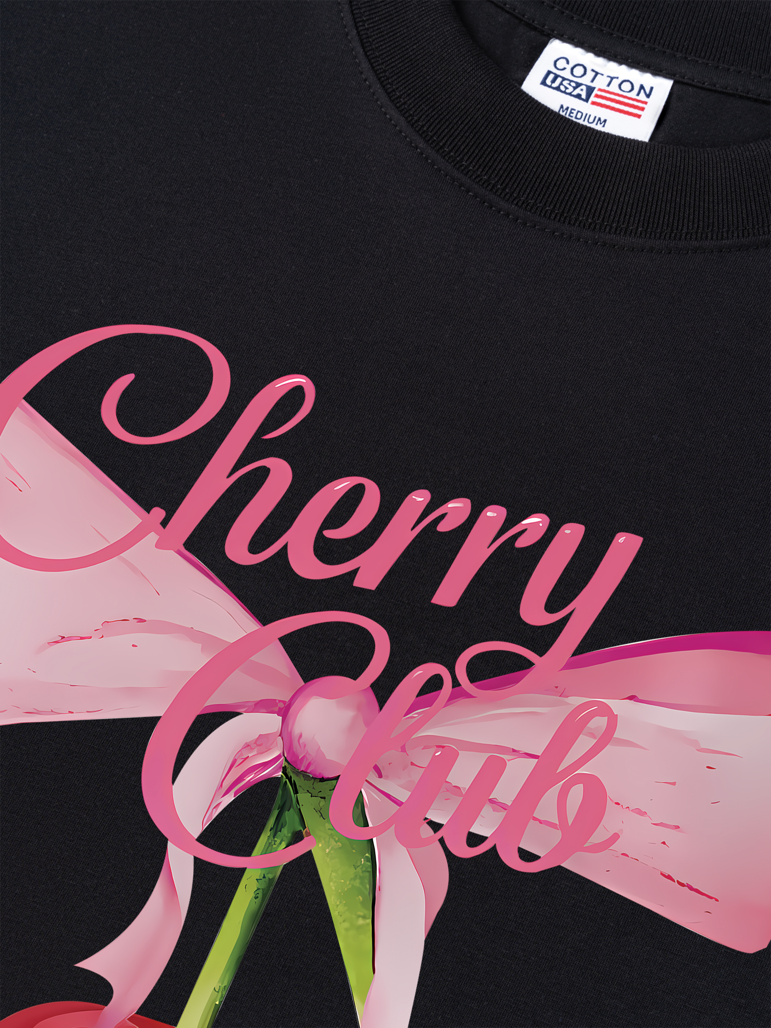 Áo Thun Relaxed Fit Cherry Club Coquette