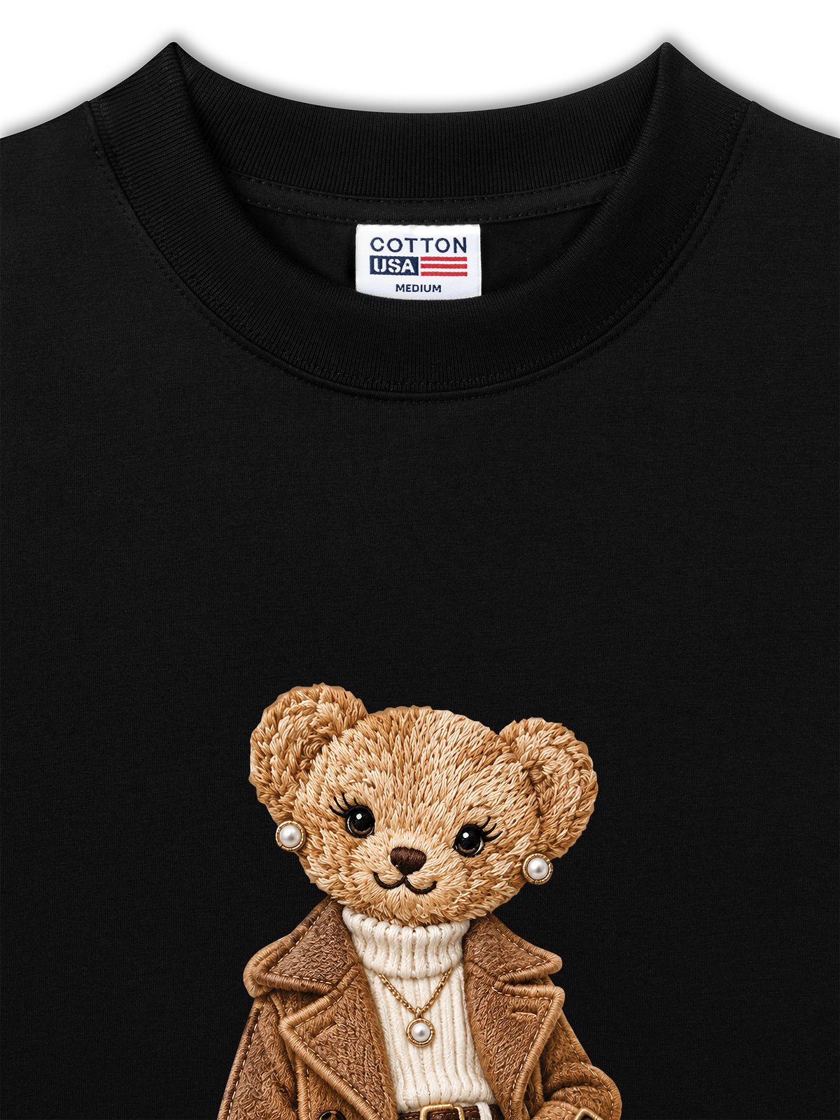 Áo Thun Relaxed Fit Bear With Trend Coat