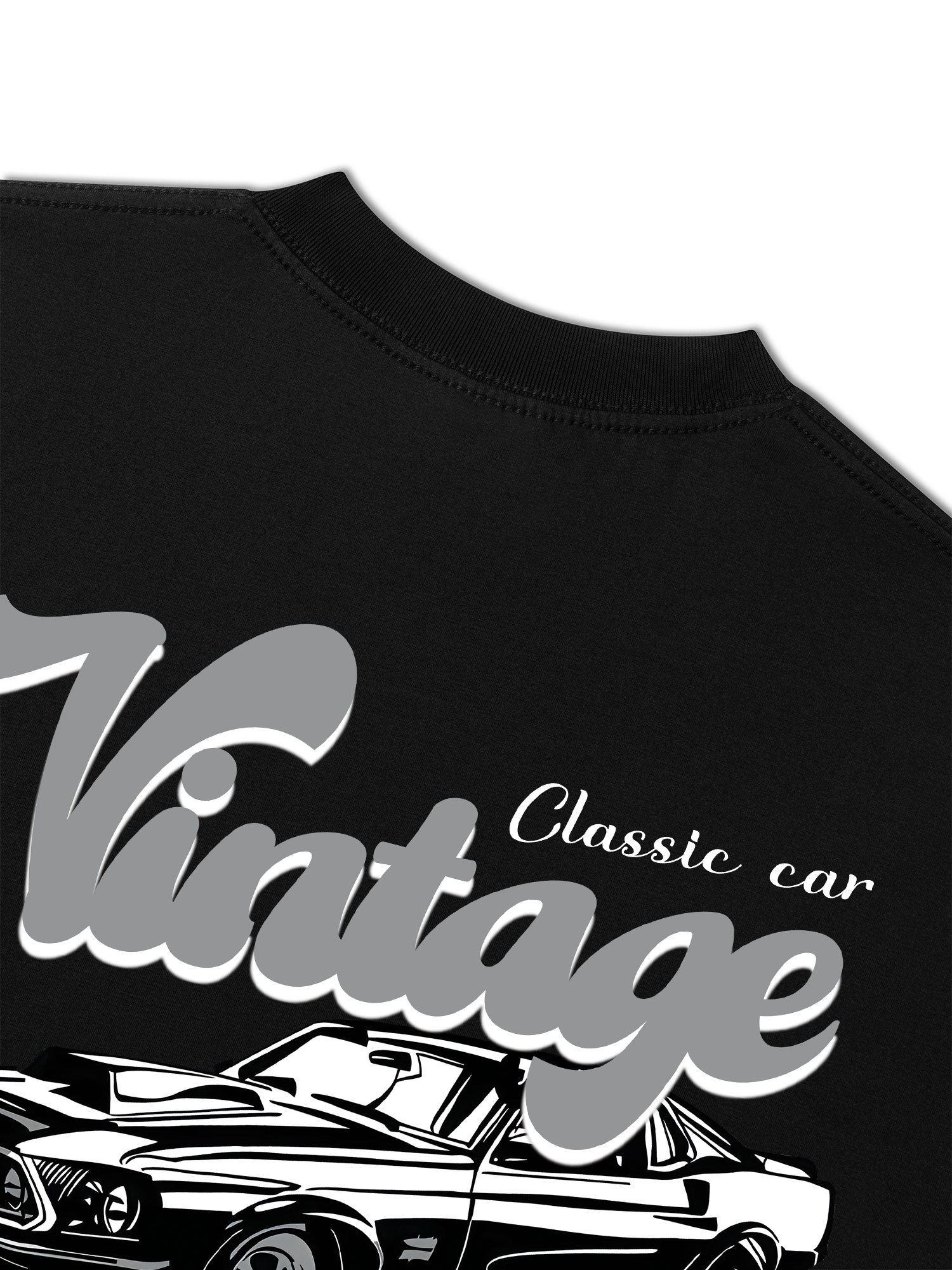 Áo Thun Relaxed Fit Classic Car Vintage