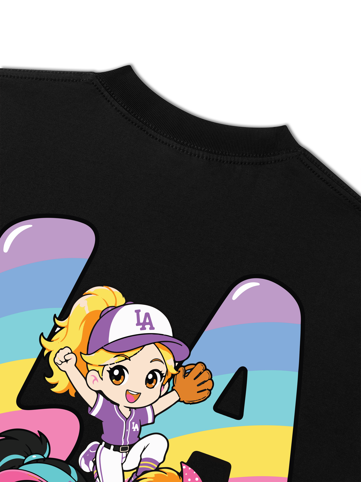 Áo Thun Relaxed Fit Baseball Dream Girls LA