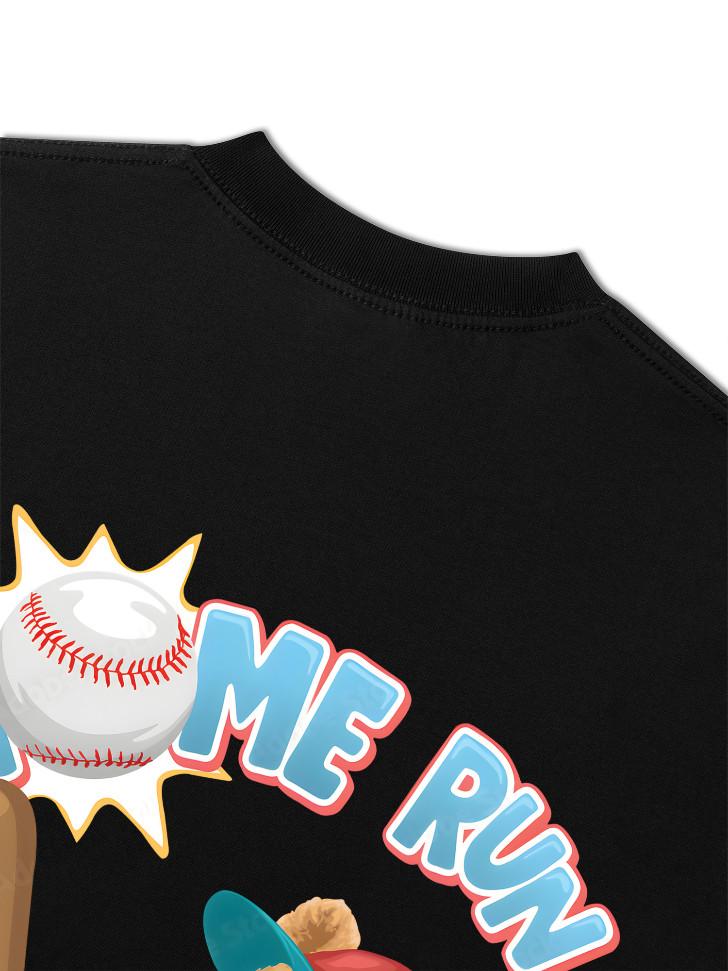 Áo Thun Relaxed Fit Baseball Home Run Teddy Bear