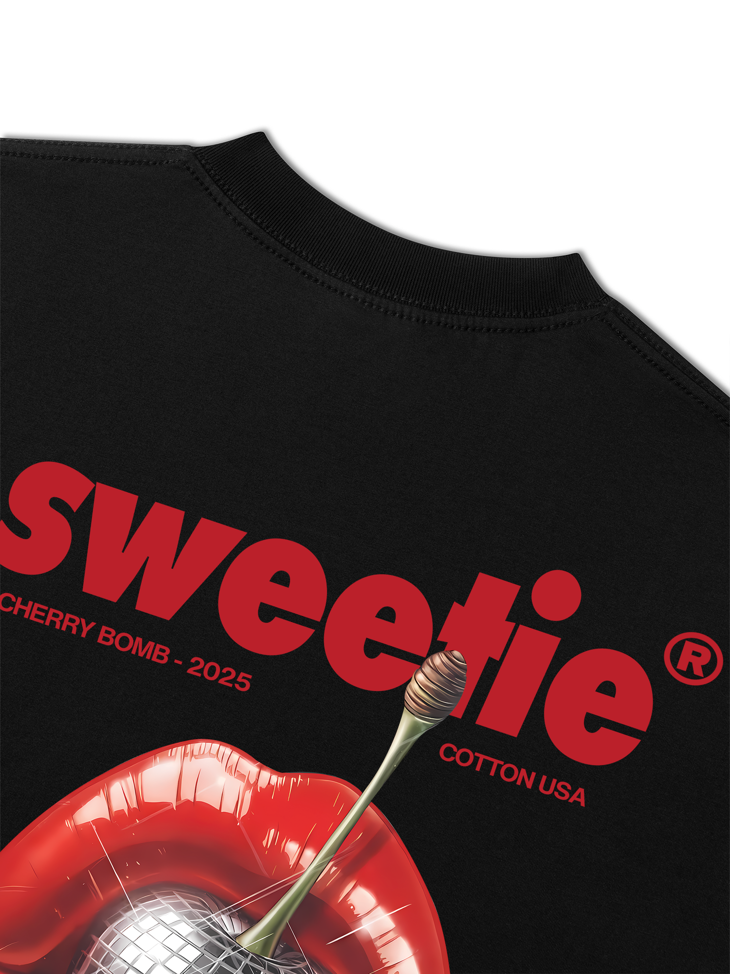 Áo Thun Relaxed Fit Cherry Sweetie Lip