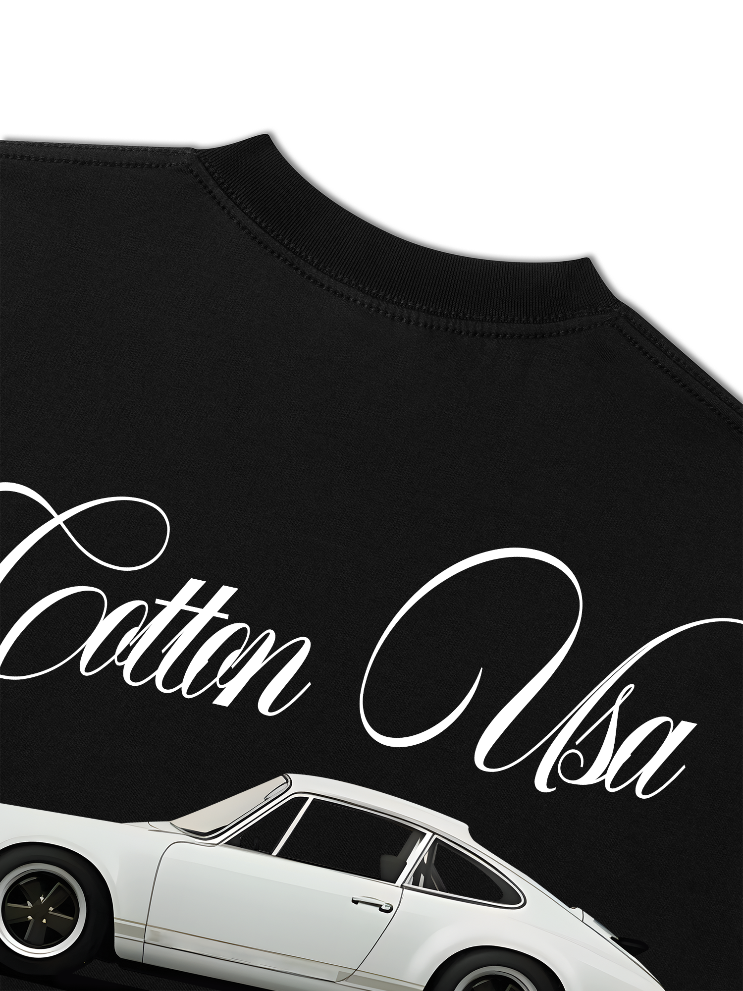 Áo Thun Relaxed Fit Classic Car White