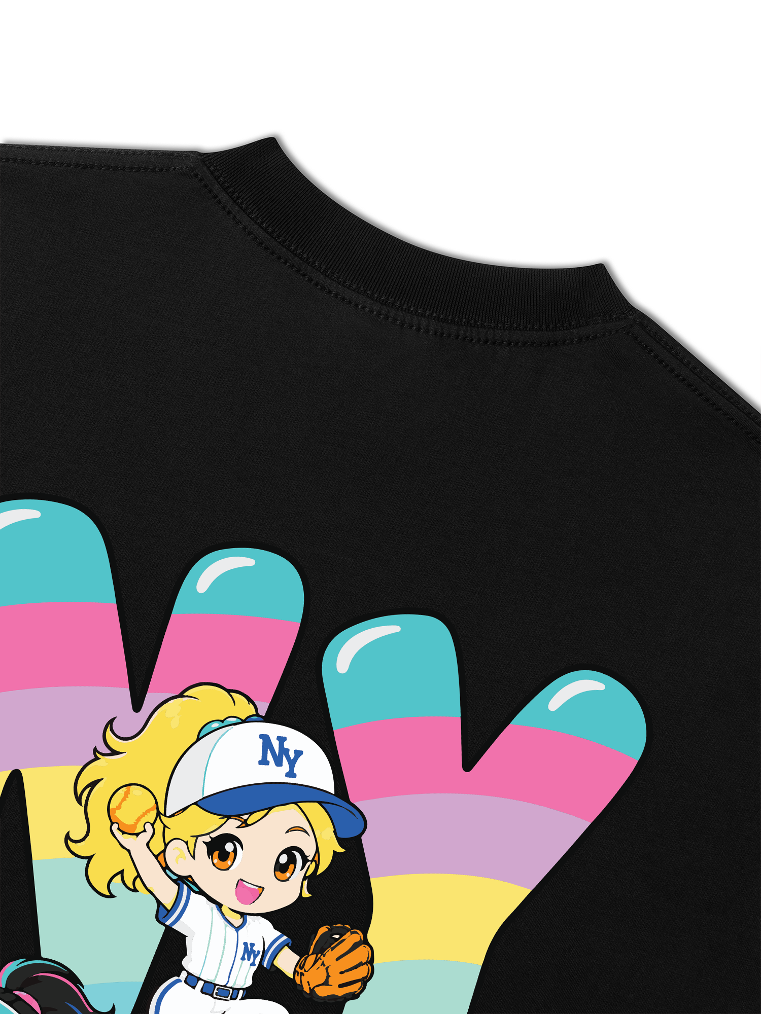 Áo Thun Relaxed Fit Baseball Dream Girls NY
