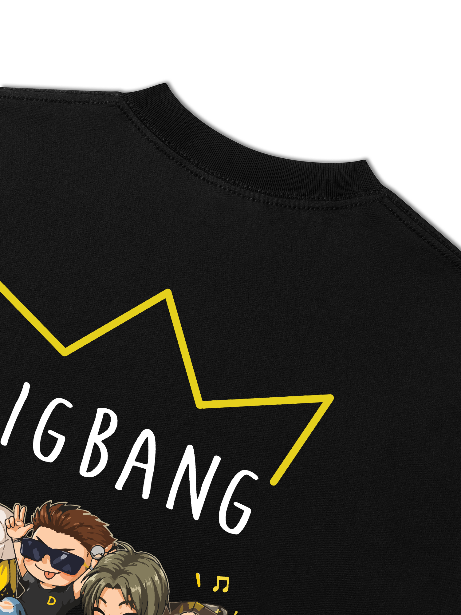 Áo Thun Relaxed Fit Idols Big Bang Chibi Concert