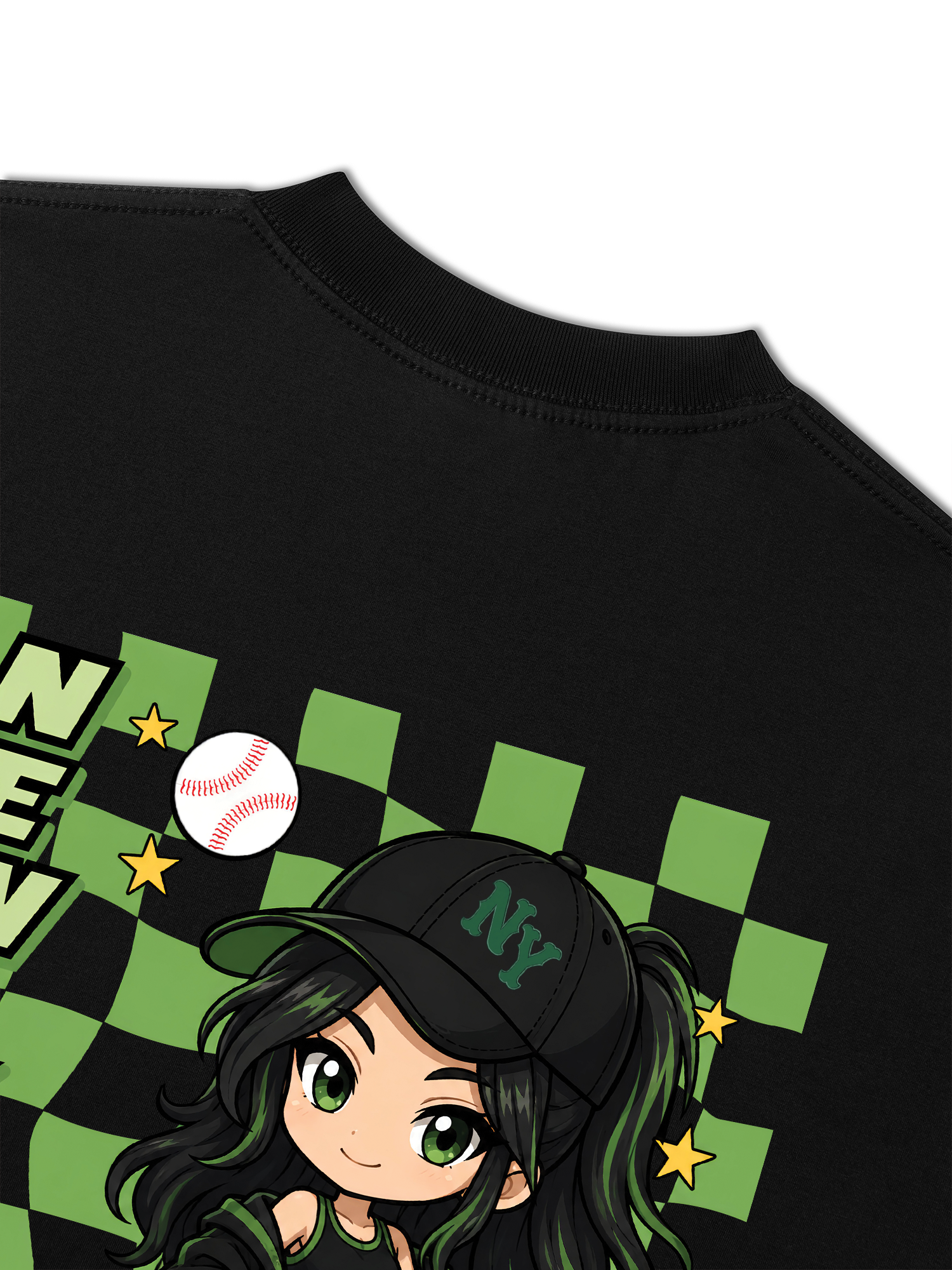 Áo Thun Relaxed Fit Baseball New York PowerGirl