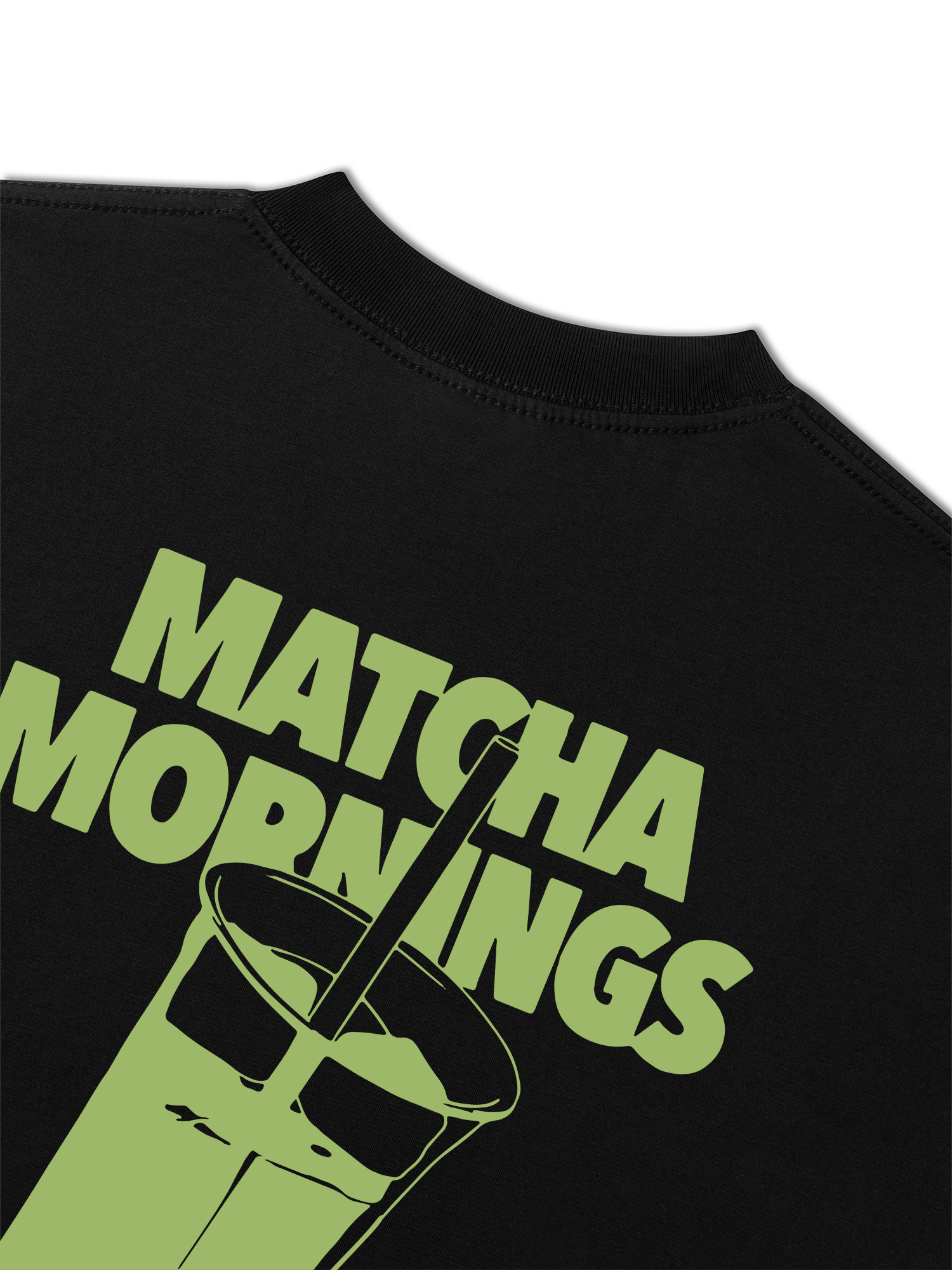 Áo Thun Relaxed Fit Daily Cup Matcha Mornings