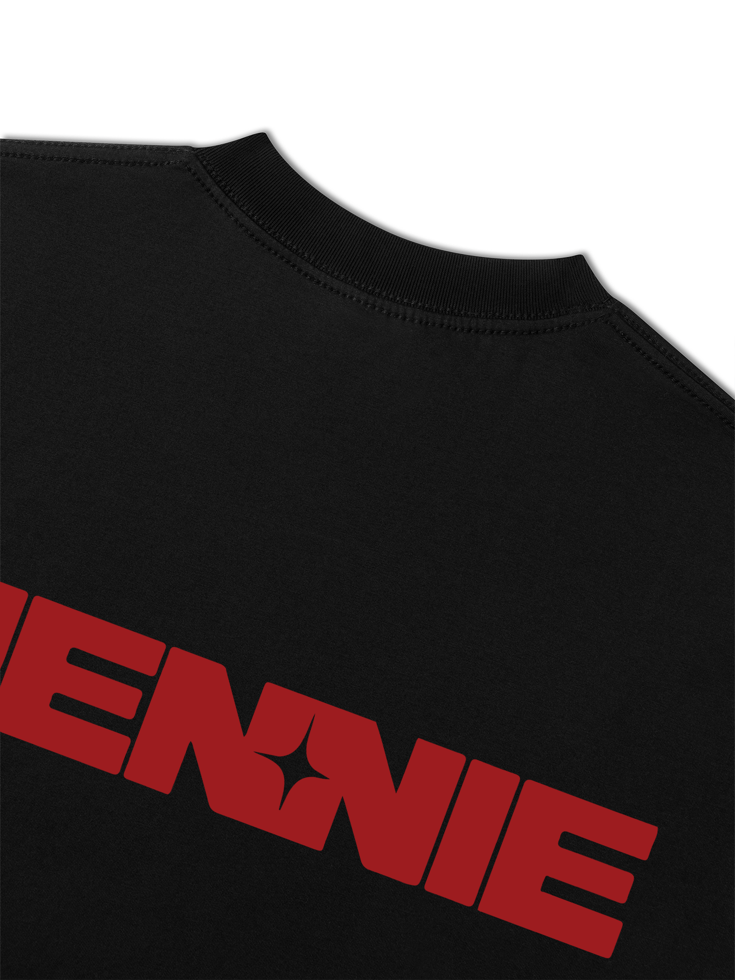 Áo Thun Relaxed Fit Black Pink Like Jenie