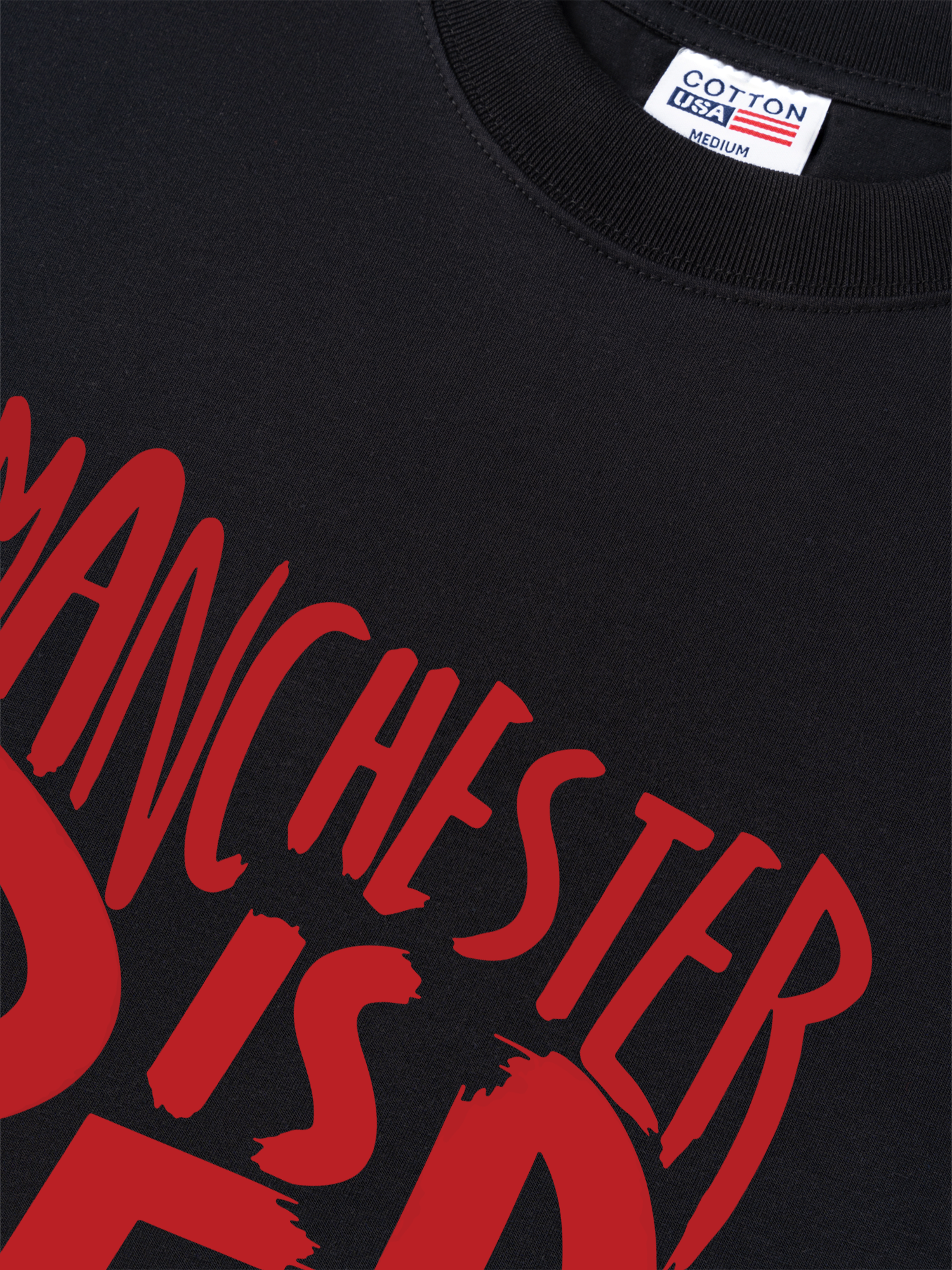 Áo Thun Relaxed Fit Soccer Manchester is Red