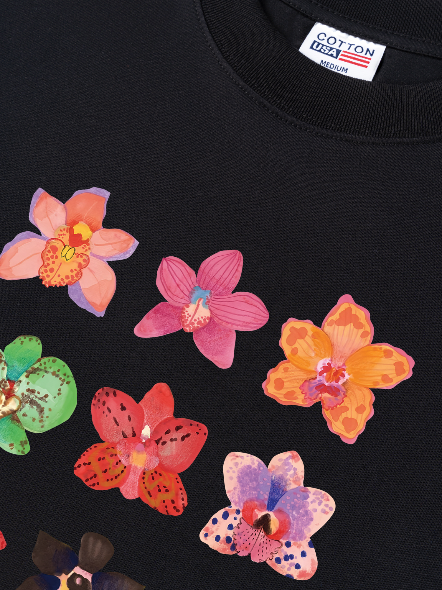Áo Thun Relaxed Fit Tropical Orchid Bloom