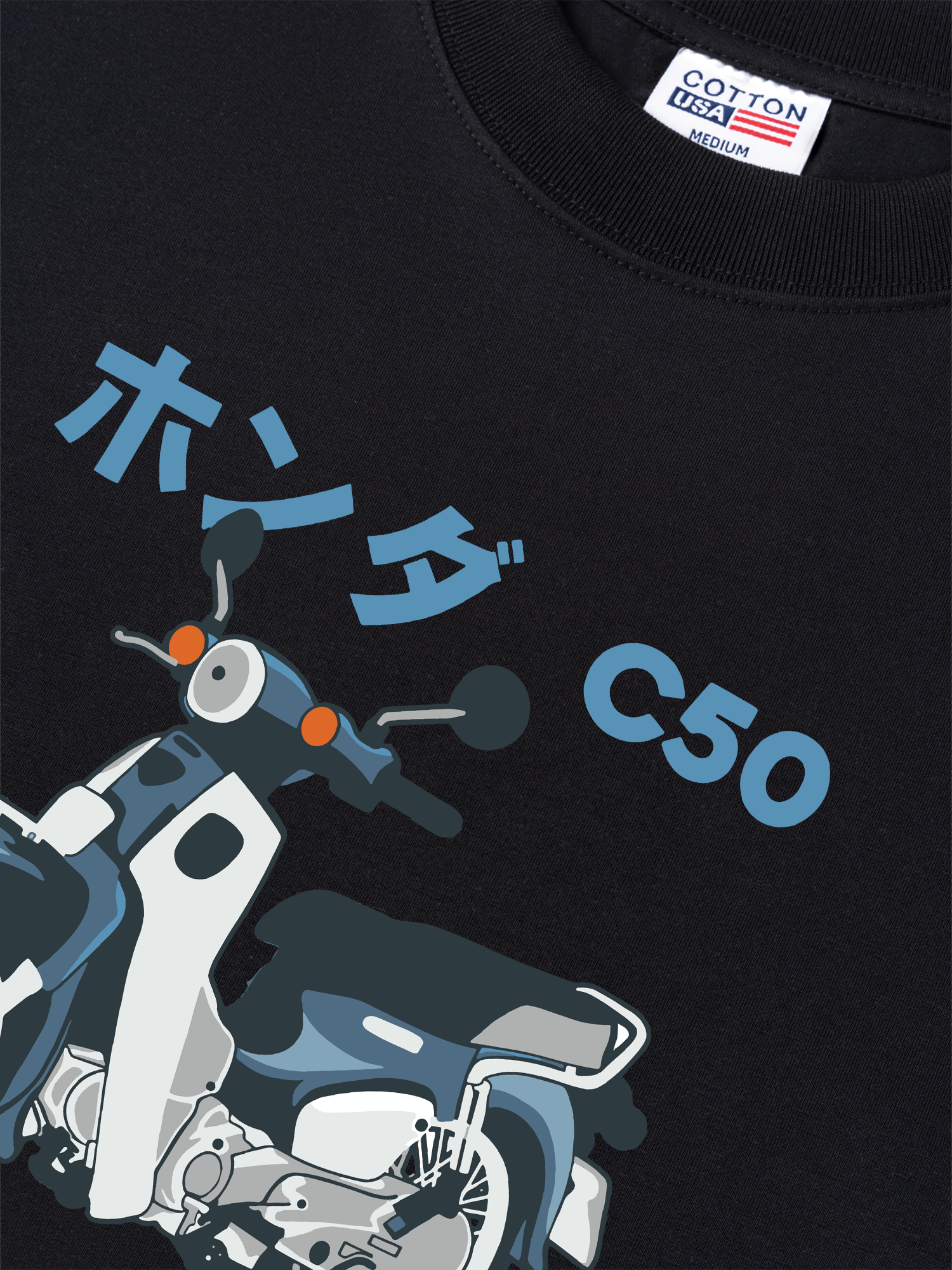 Áo Thun Relaxed Fit Motorbike Cub C50