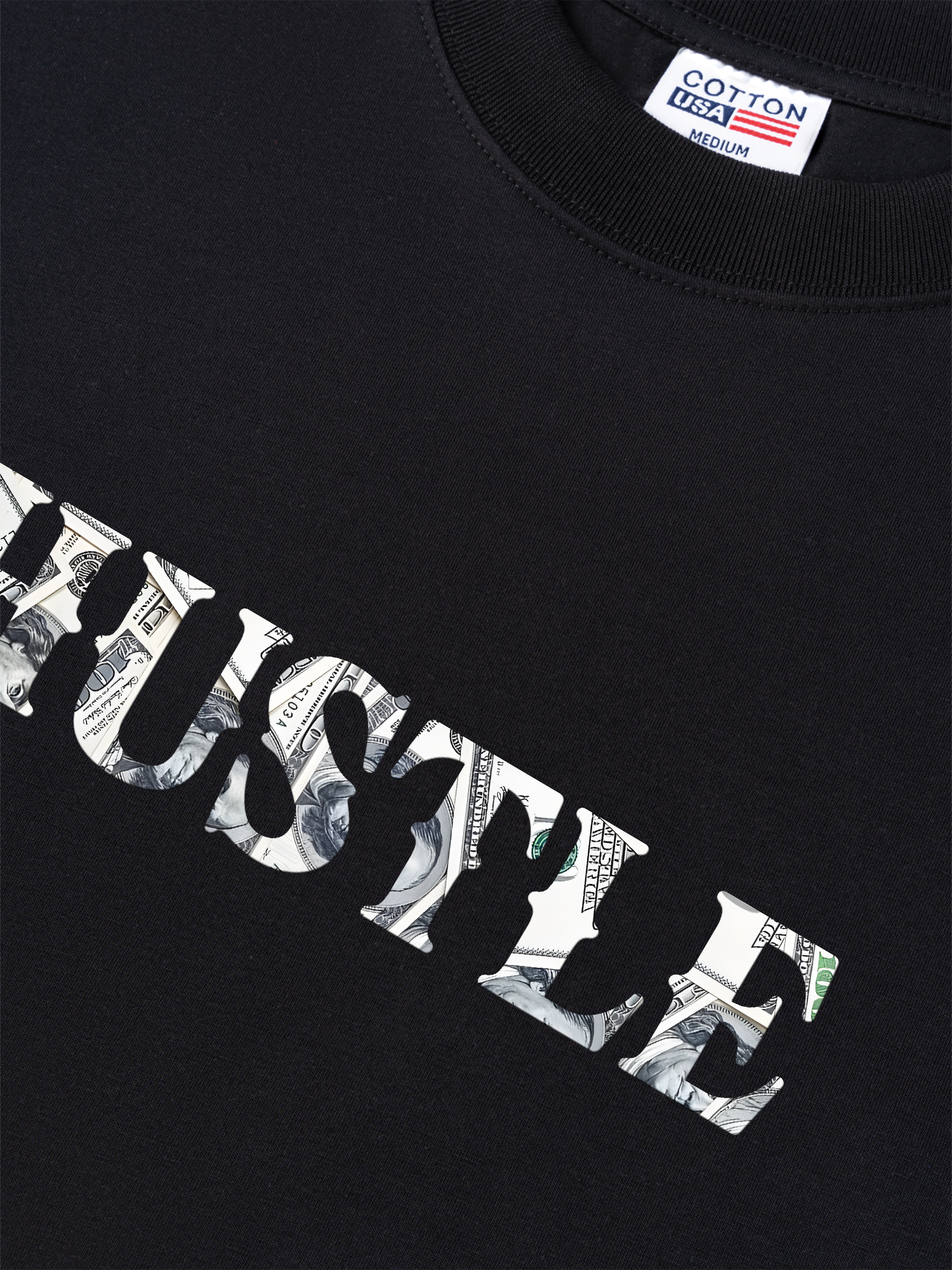 Áo Thun Relaxed Fit Money Background Hustle