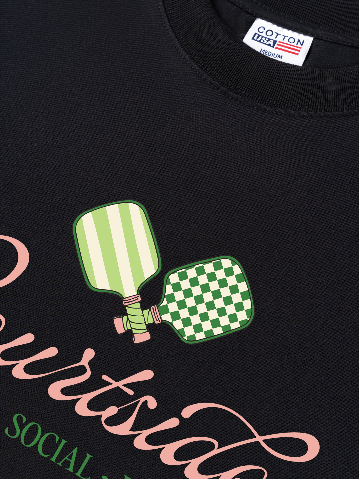 Áo Thun Relaxed Fit Pickleball Courtside Dine Social Pickle