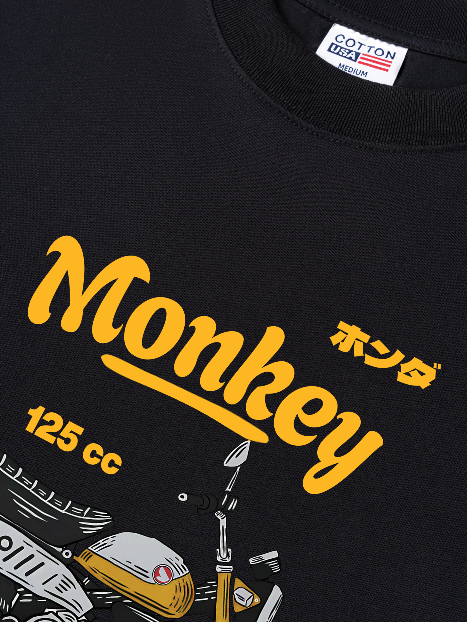 Áo Thun Relaxed Fit Motorbike Monkey 125cc