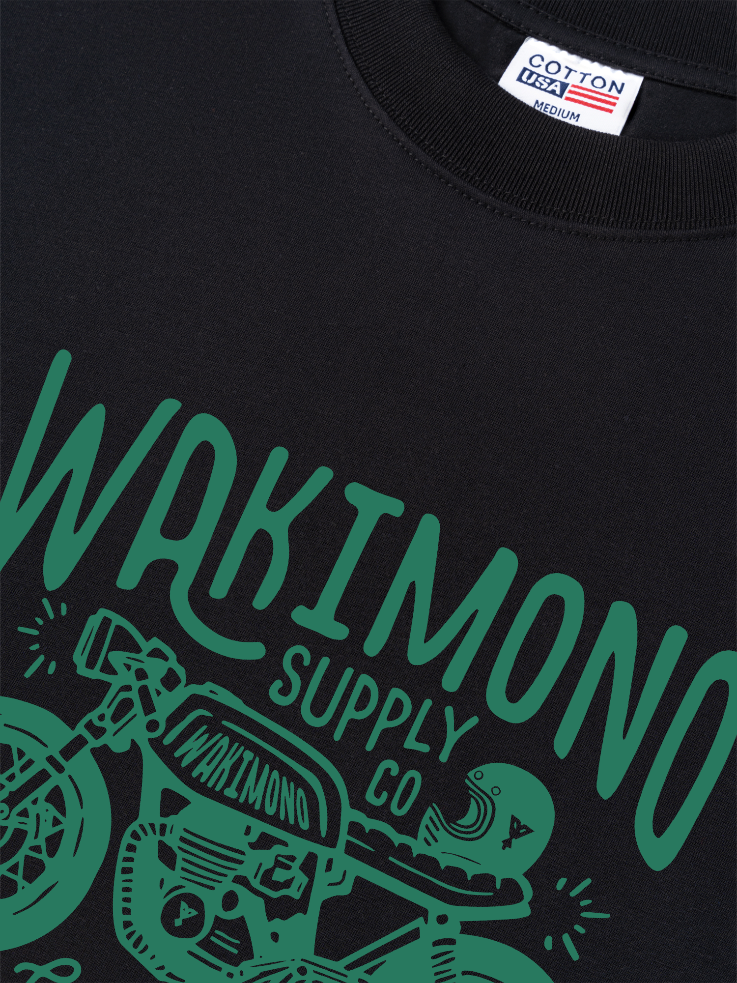 Áo Thun Relaxed Fit Motorbike WAKIMONO-01