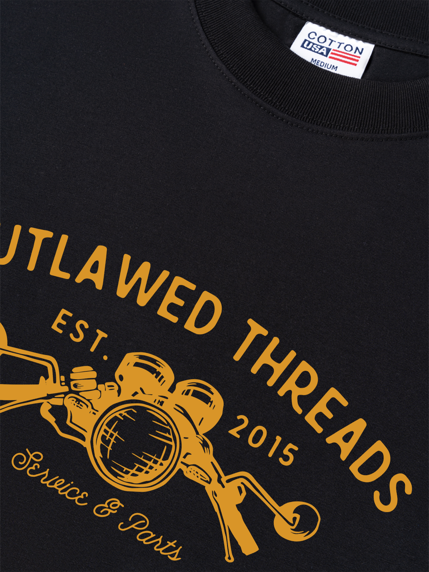 Áo Thun Relaxed Fit Motorbike Outlawed Threads