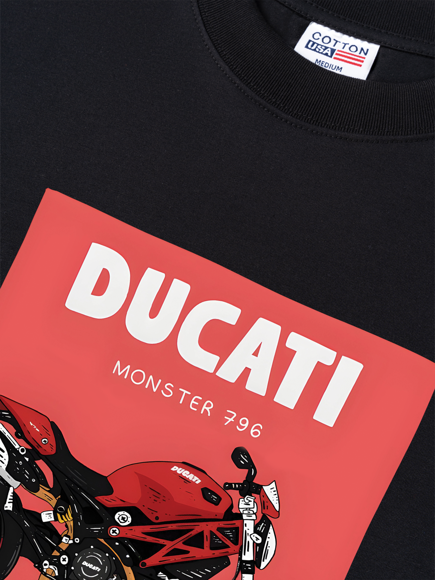 Áo Thun Relaxed Fit Motorcycles Ducati Monster 796