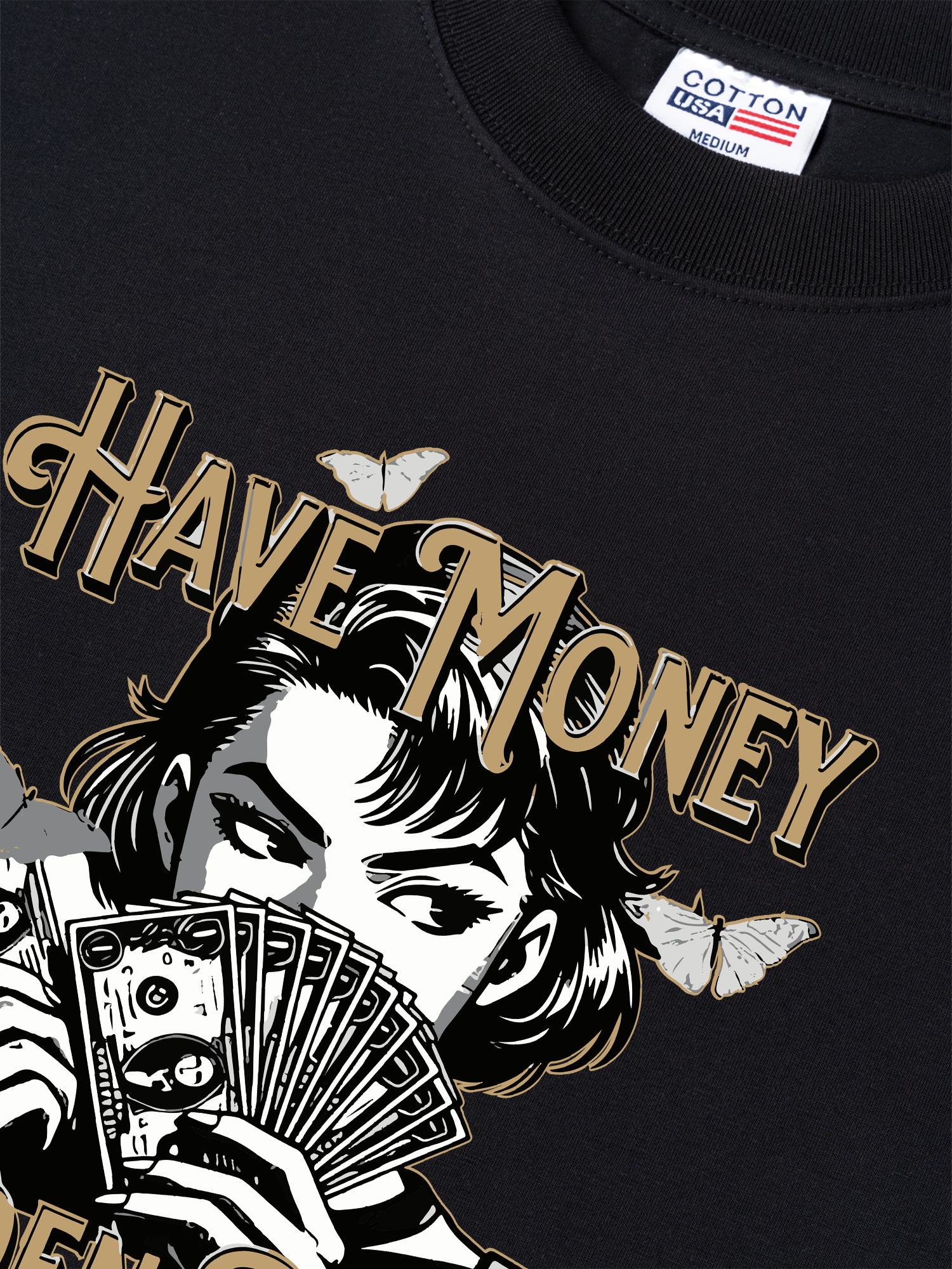 Áo Thun Relaxed Fit Money Golden Power