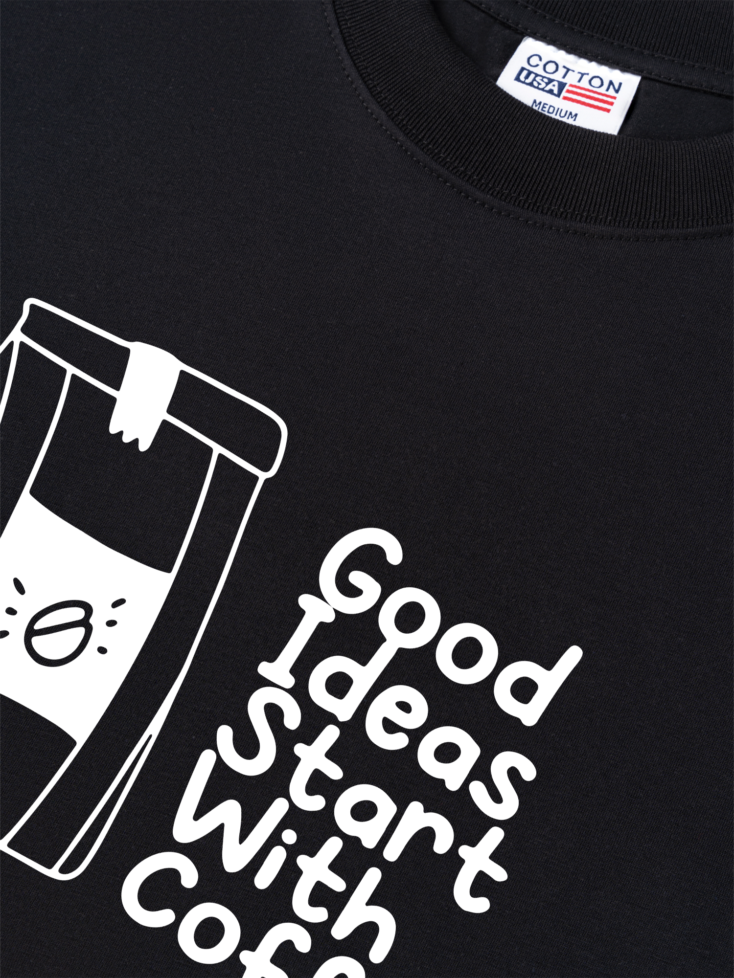 Áo Thun Relaxed Fit Daily Cup Good Ideas Starts With Coffee