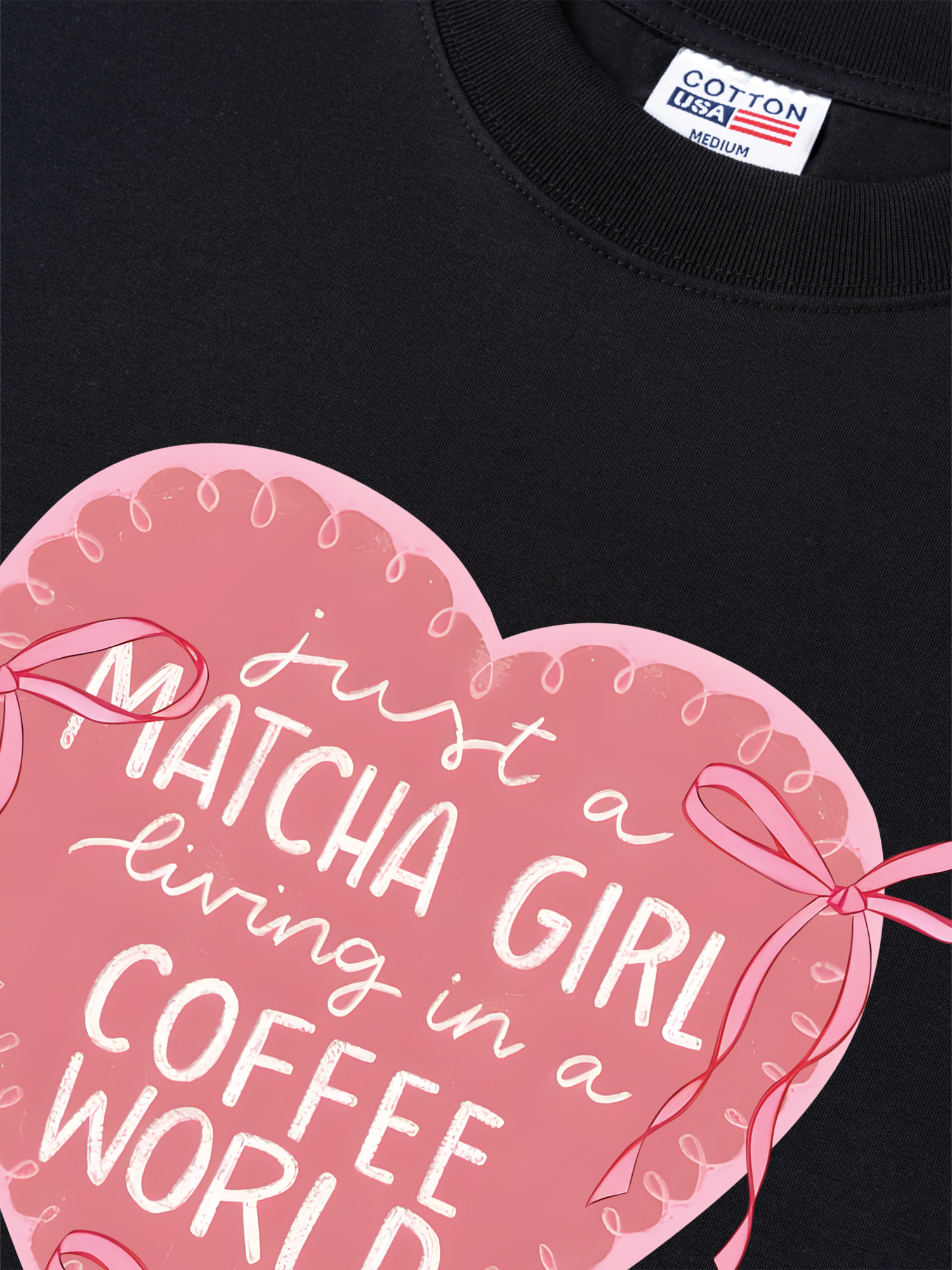 Áo Thun Relaxed Fit Daily Cup Just A Matcha Girl