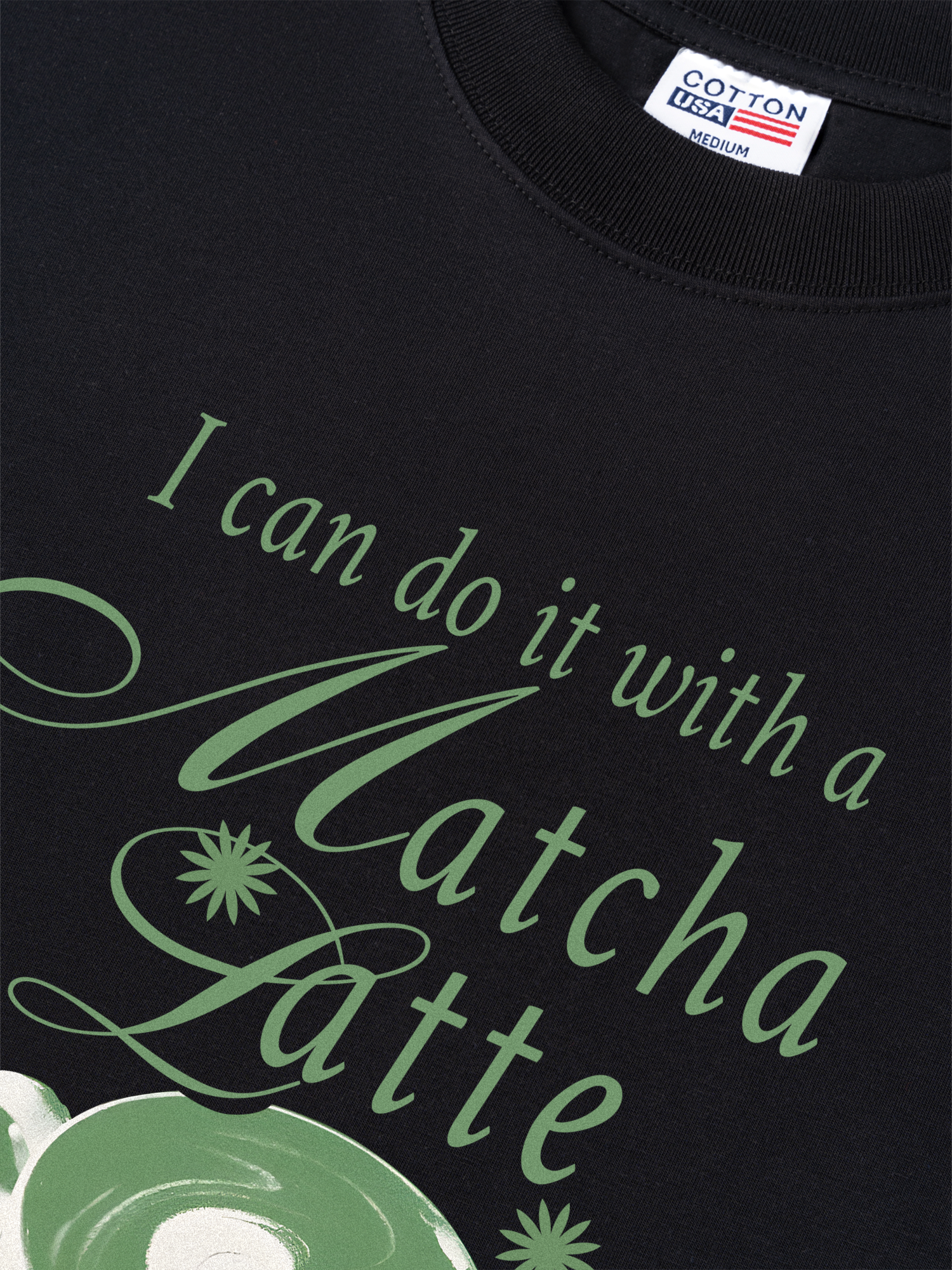 Áo Thun Relaxed Fit Daily Cup I Can Do It With A Matcha Latte