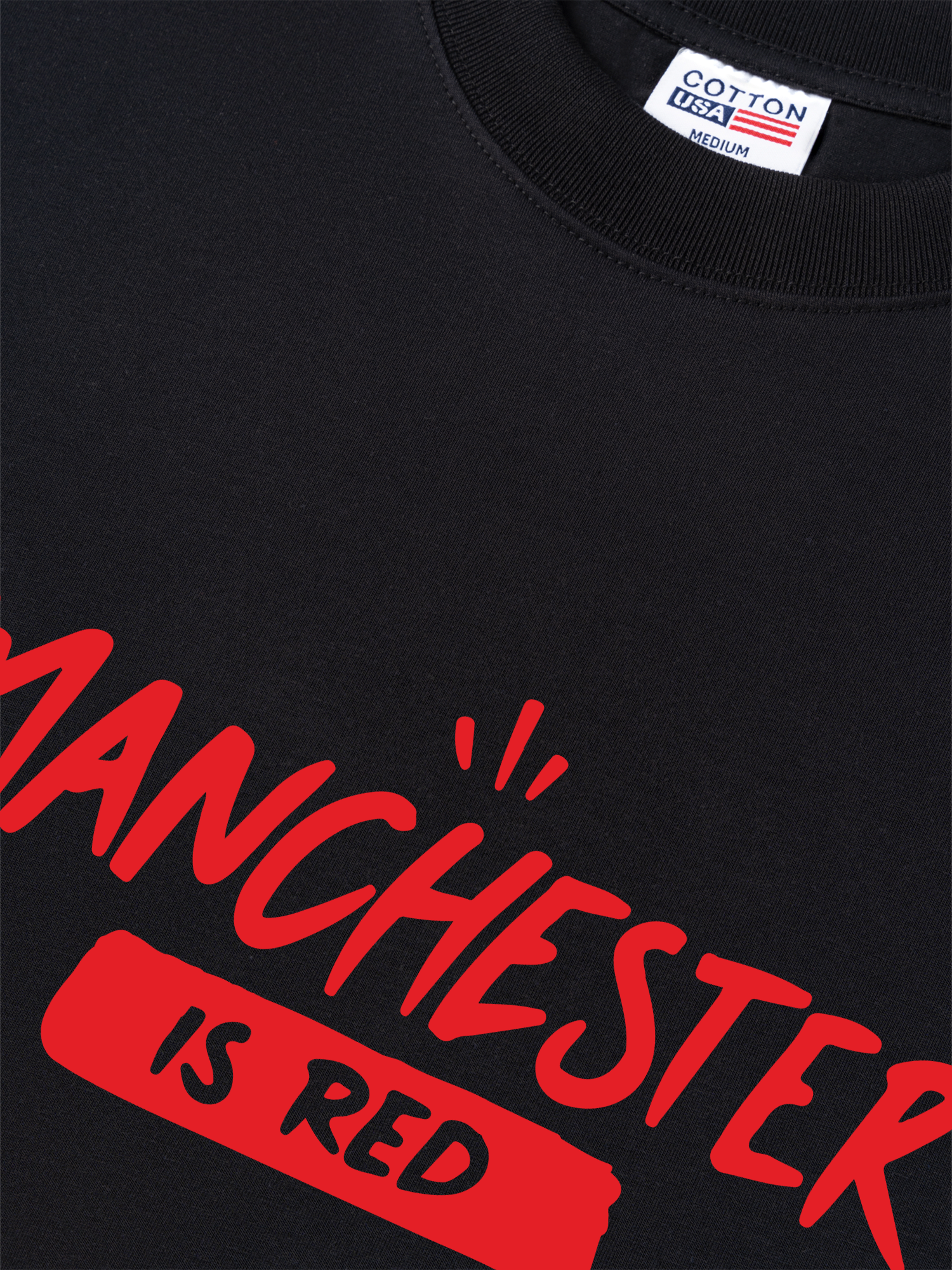 Áo Thun Relaxed Fit Soccer Manchester Is Red