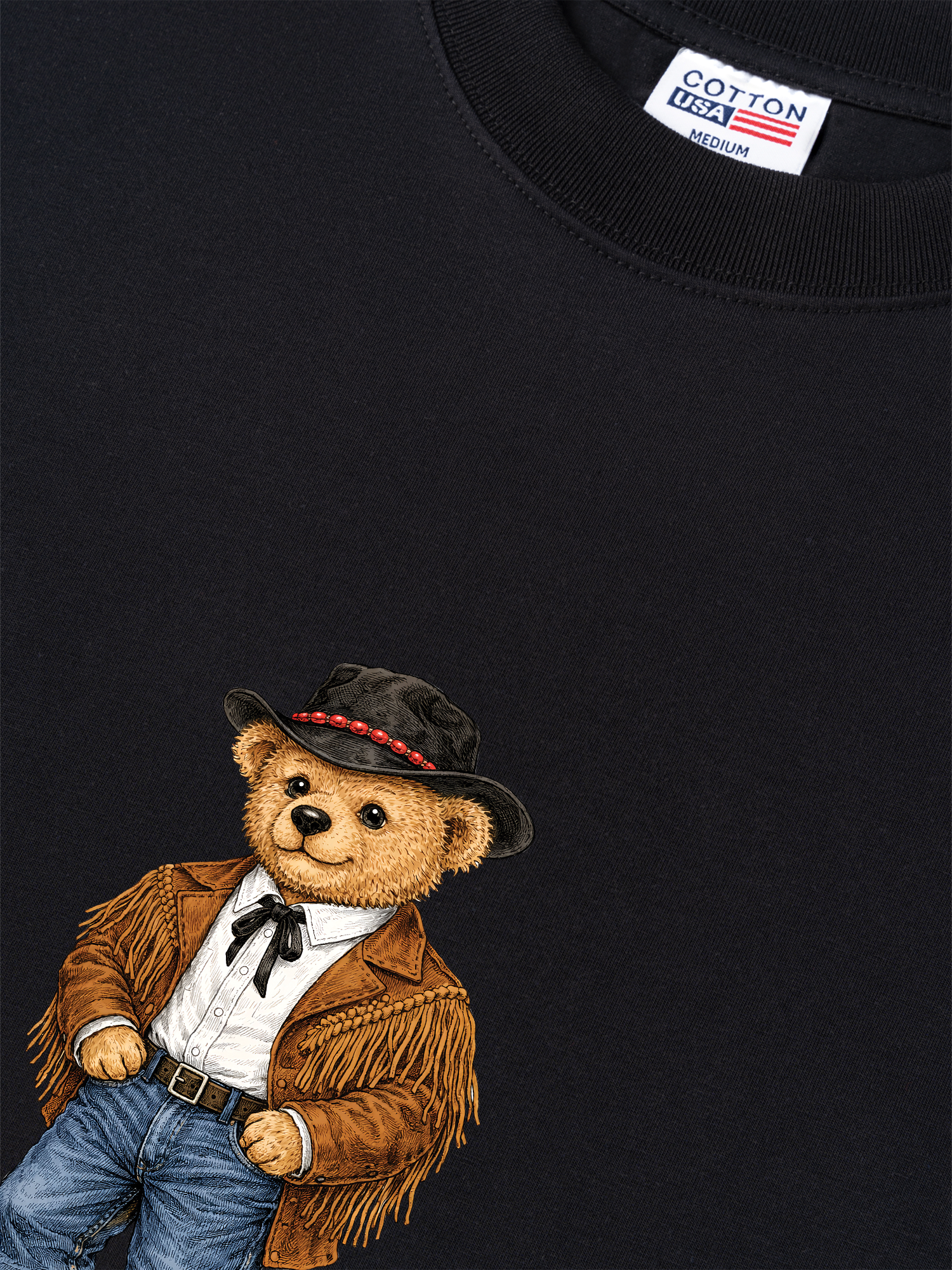 Áo Thun Relaxed Fit Cowhide Bear