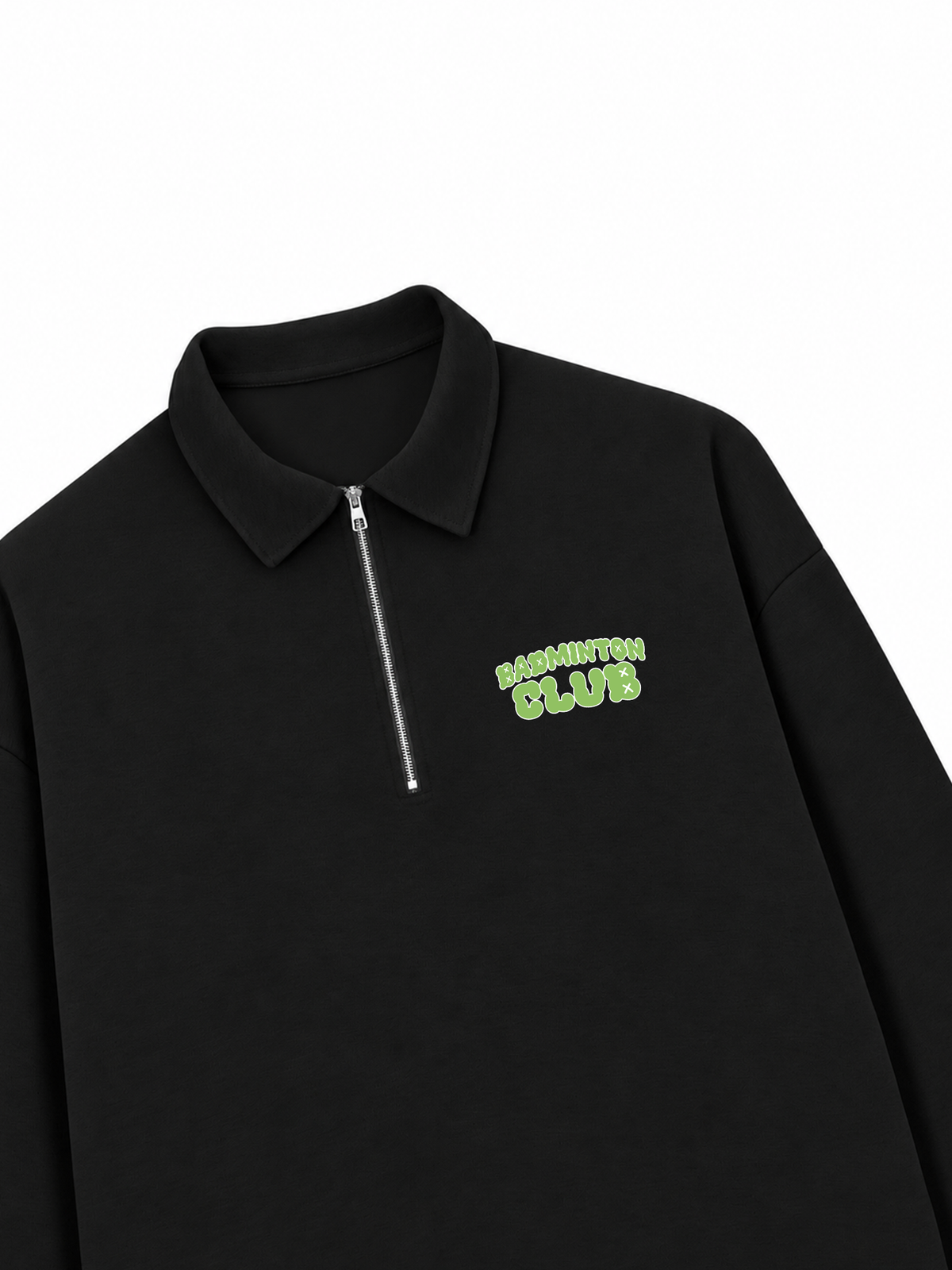 Áo Sweater Polo Nỉ Hai Da Badminton Club