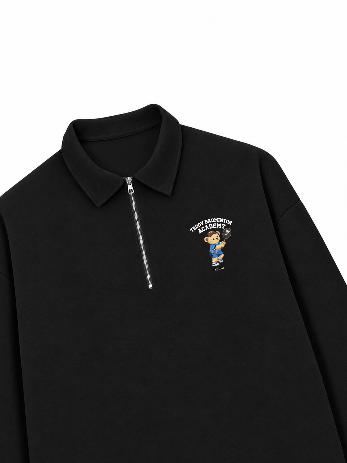 Áo Sweater Polo Nỉ Hai Da Badminton Academy