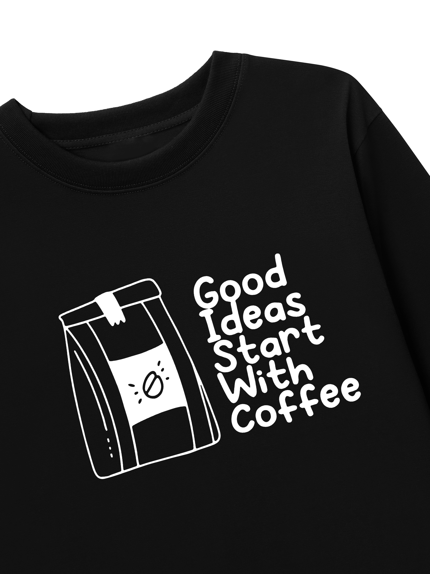 Áo Thun Dài Tay Good Ideas Starts With Coffee