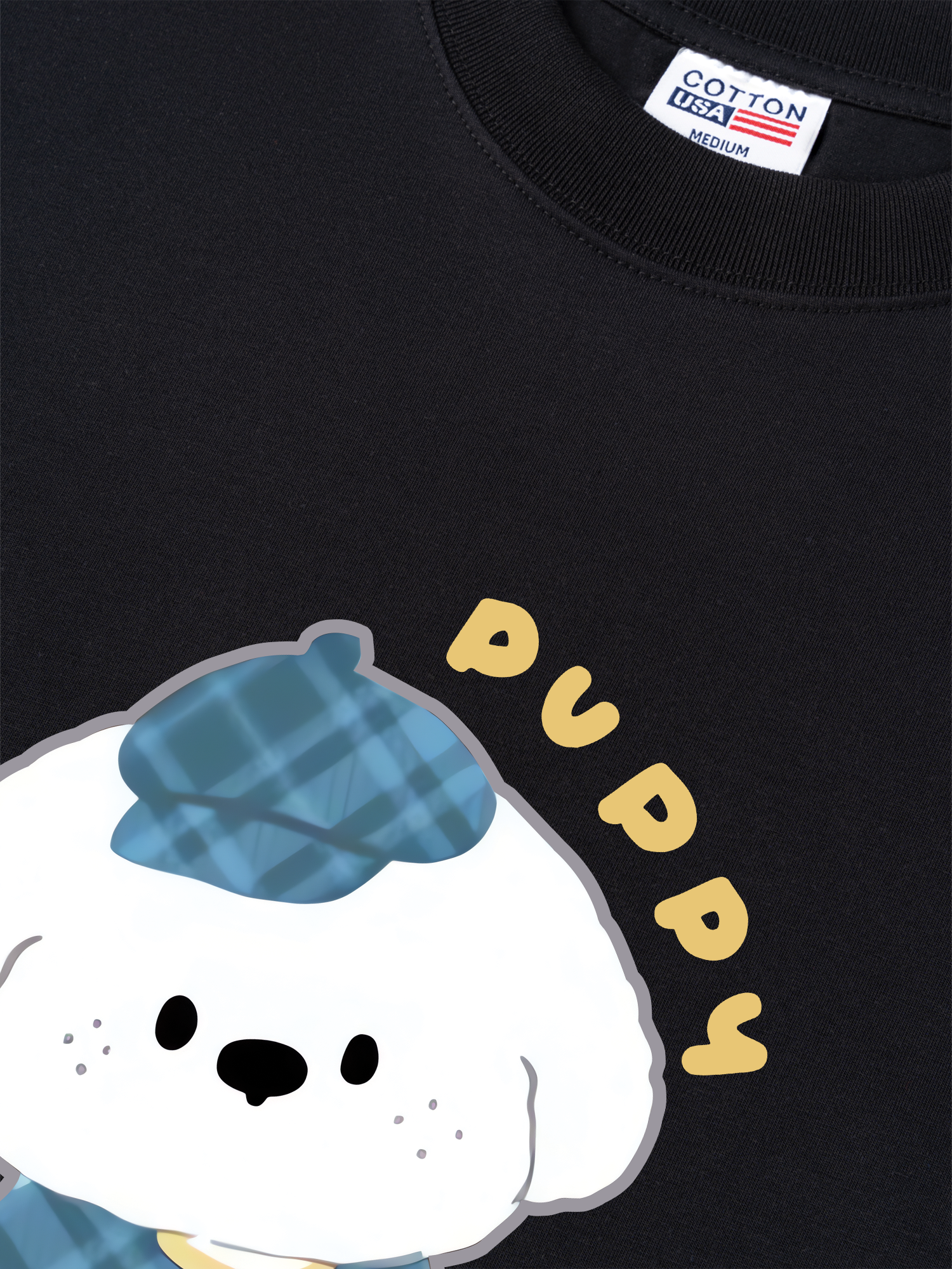 Áo Thun Relaxed Fit Soft Paw Blue Puppy