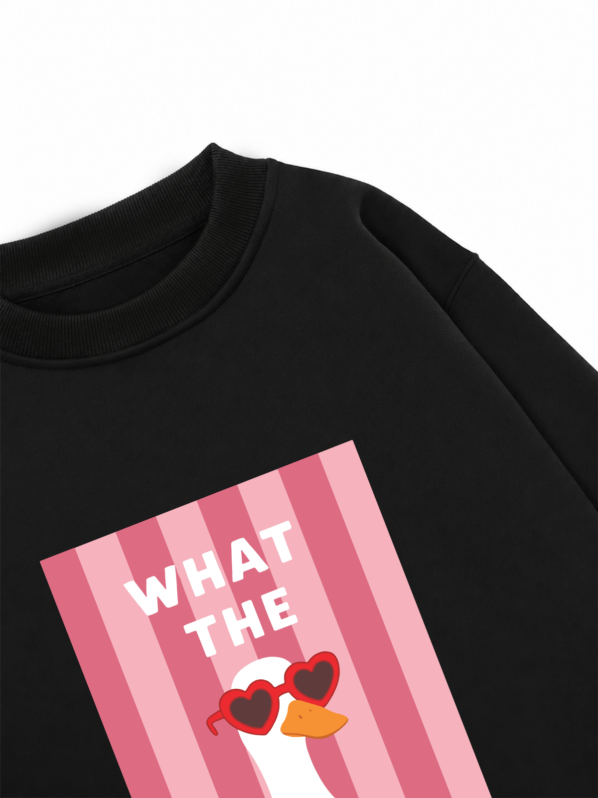 Áo Sweater Nỉ Hai Da Farm What The Duck Striped