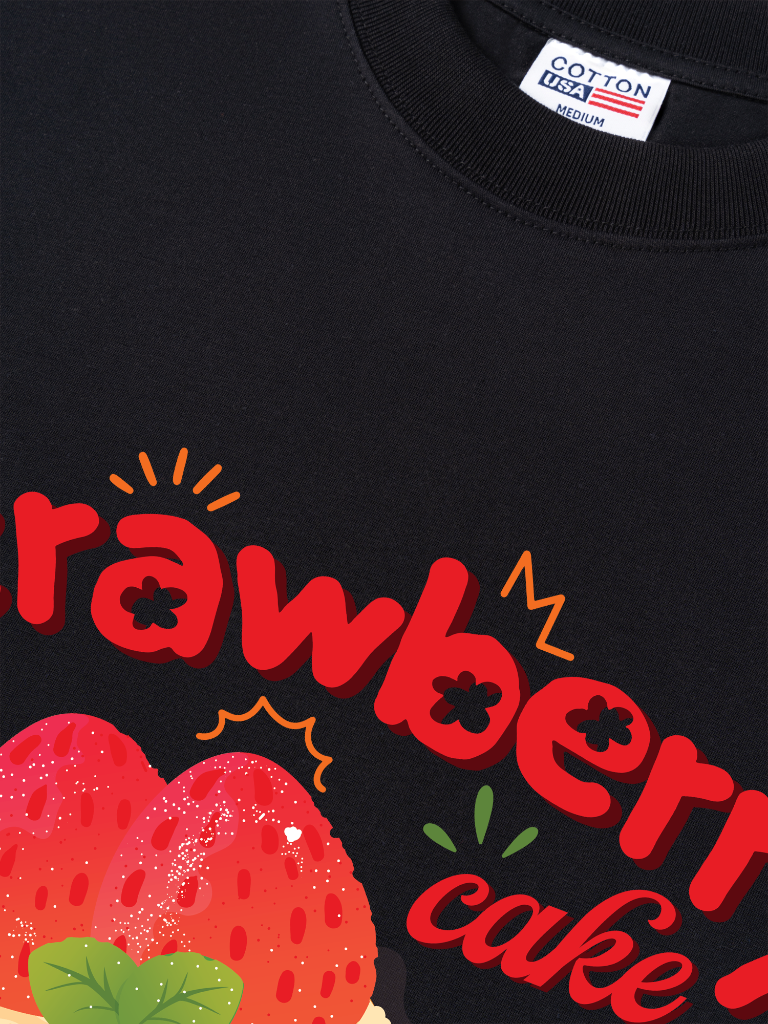 Áo Thun Relaxed Fit Strawberry Cake