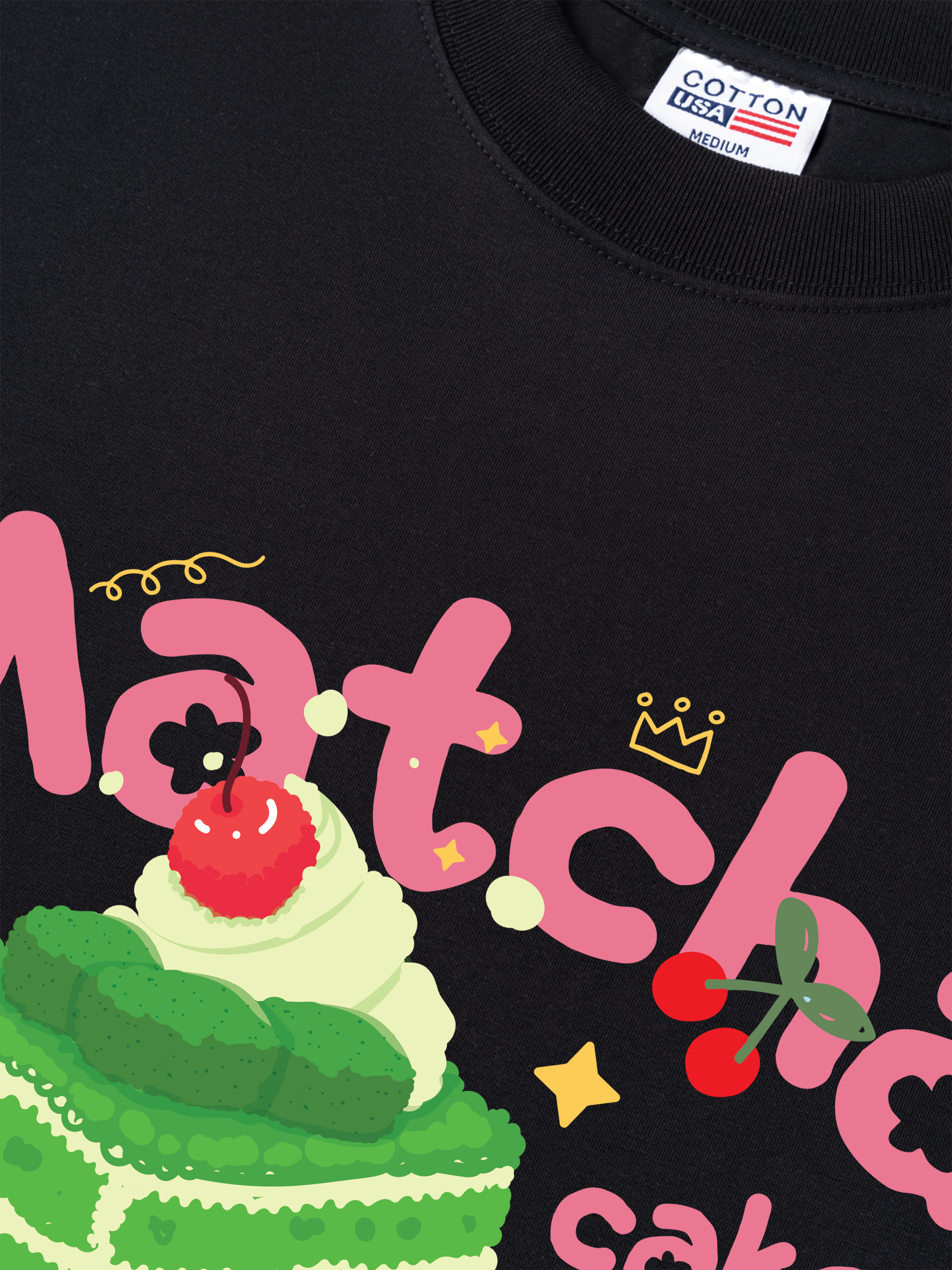 Áo Thun Relaxed Fit Matcha Cake
