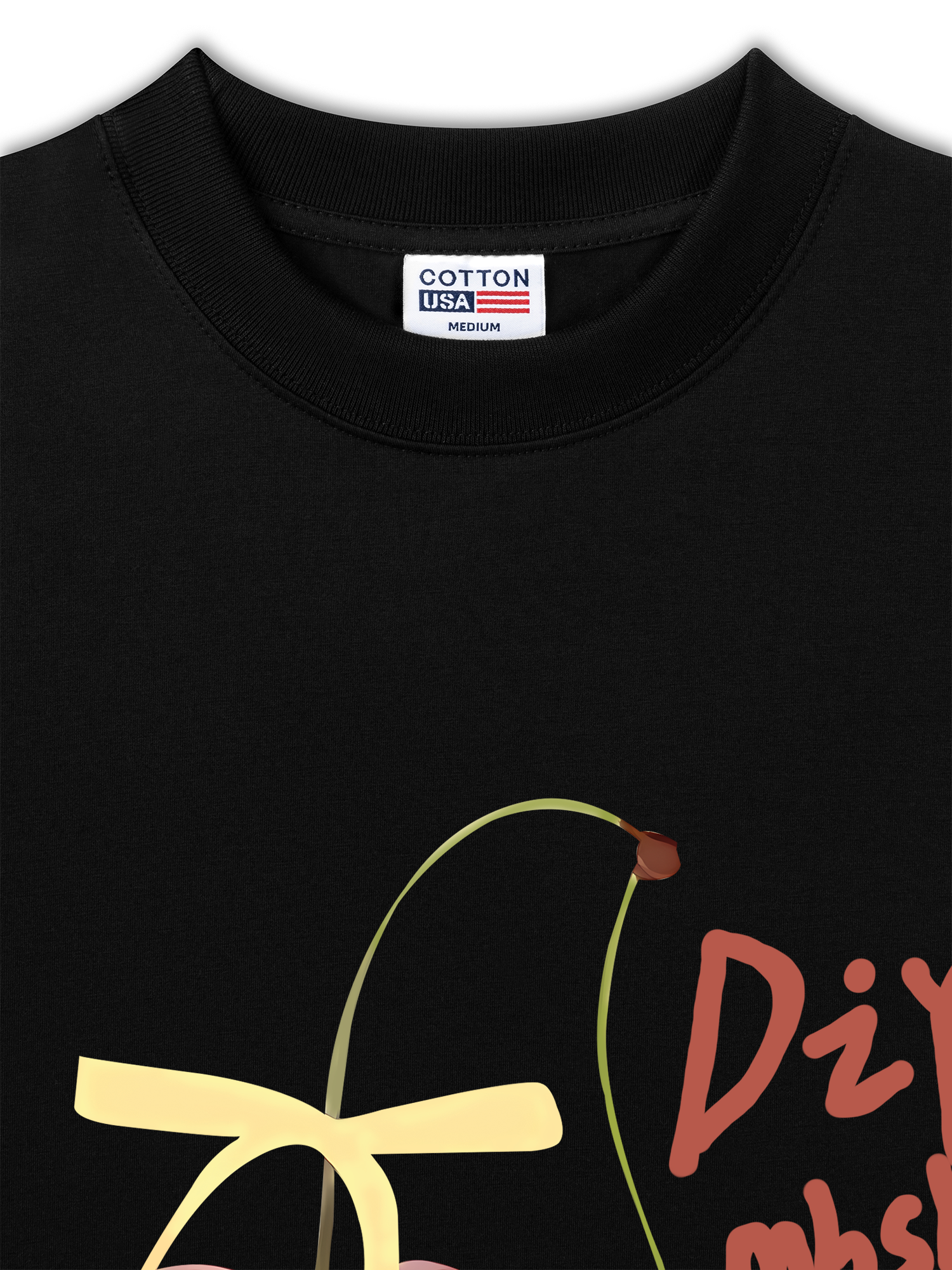 Áo Thun Relaxed Fit Cherry Yellow Bow