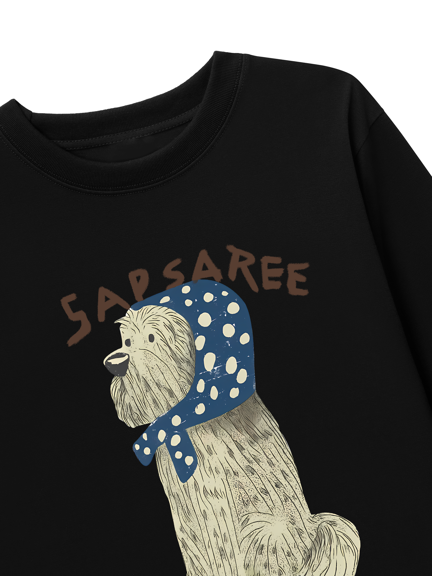 Áo Thun Dài Tay Cute Puppy Blue