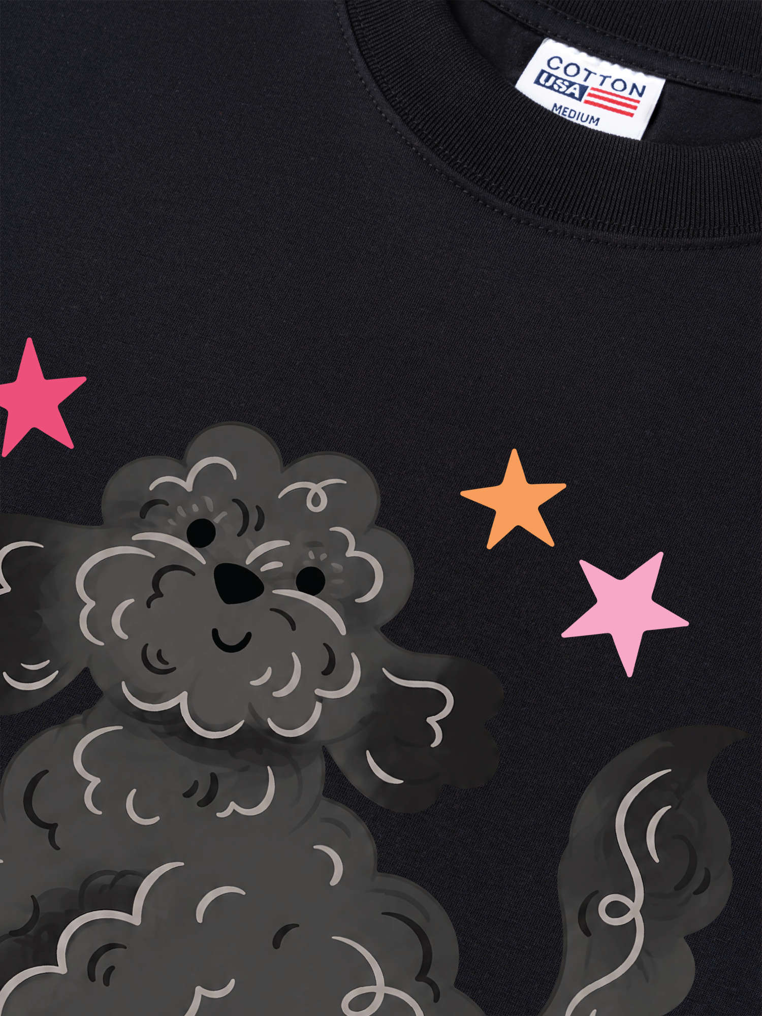 Áo Thun Relaxed Fit Soft Paw Poodle And Bling Ball