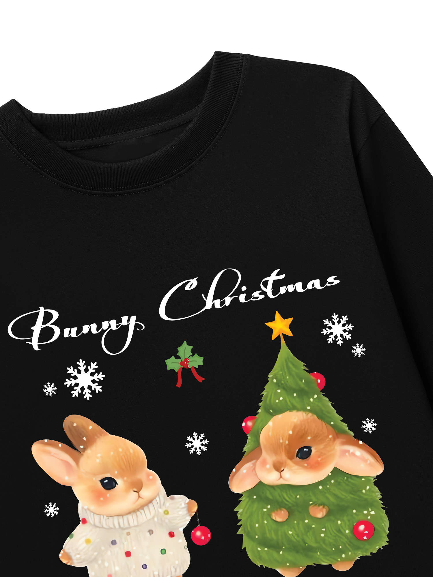 Áo Thun Dài Tay Bunny Christmas